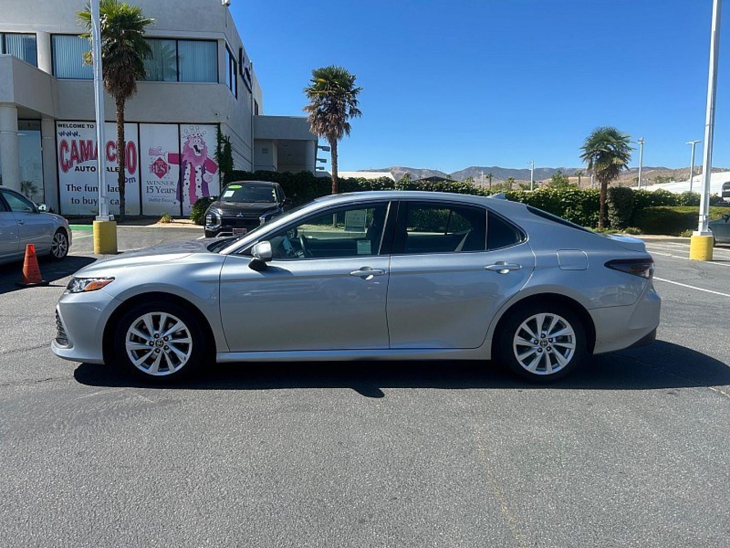 2023 Silver Toyota Camry (4T1C11AK7PU) with an 4-Cyl 2.5 Liter engine, Automatic 8-Spd w/Sequential Shift transmission, located at 412 Auto Vista Drive, Palmdale, 93551, (661) 945-0620, 34.592636, -118.136681- Photo#3