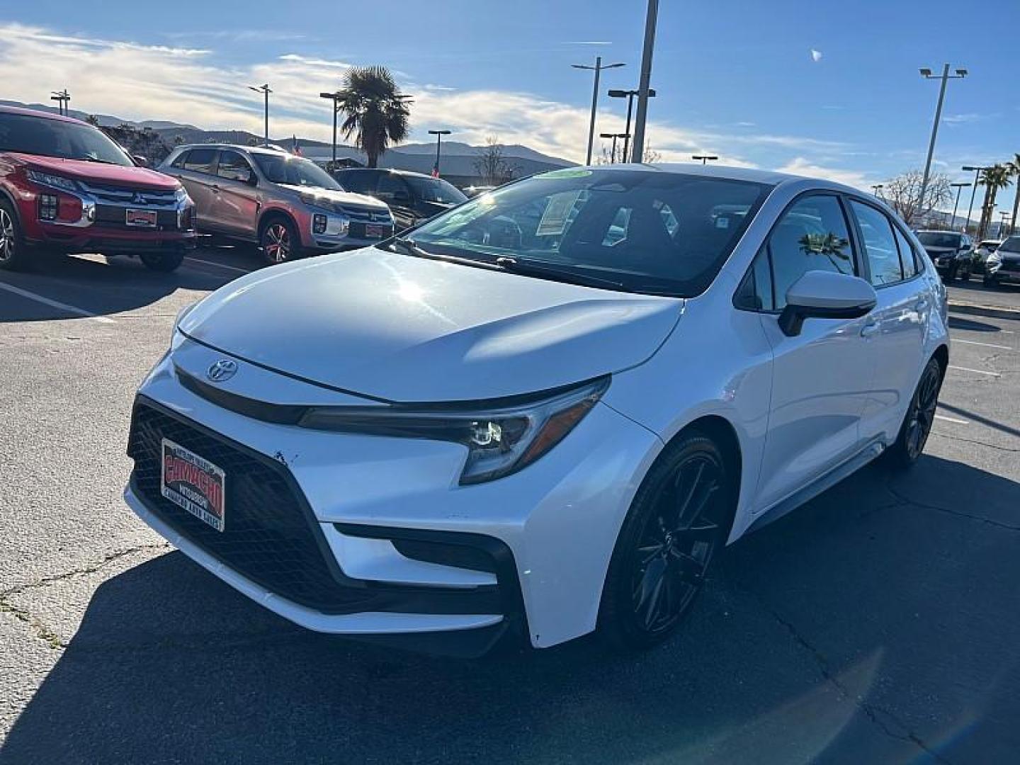 2023 WHITE Toyota Corolla (5YFS4MCE4PP) with an 4-Cyl 2.0 Liter engine, Automatic CVT transmission, located at 412 Auto Vista Drive, Palmdale, 93551, (661) 945-0620, 34.592636, -118.136681 - Photo#3