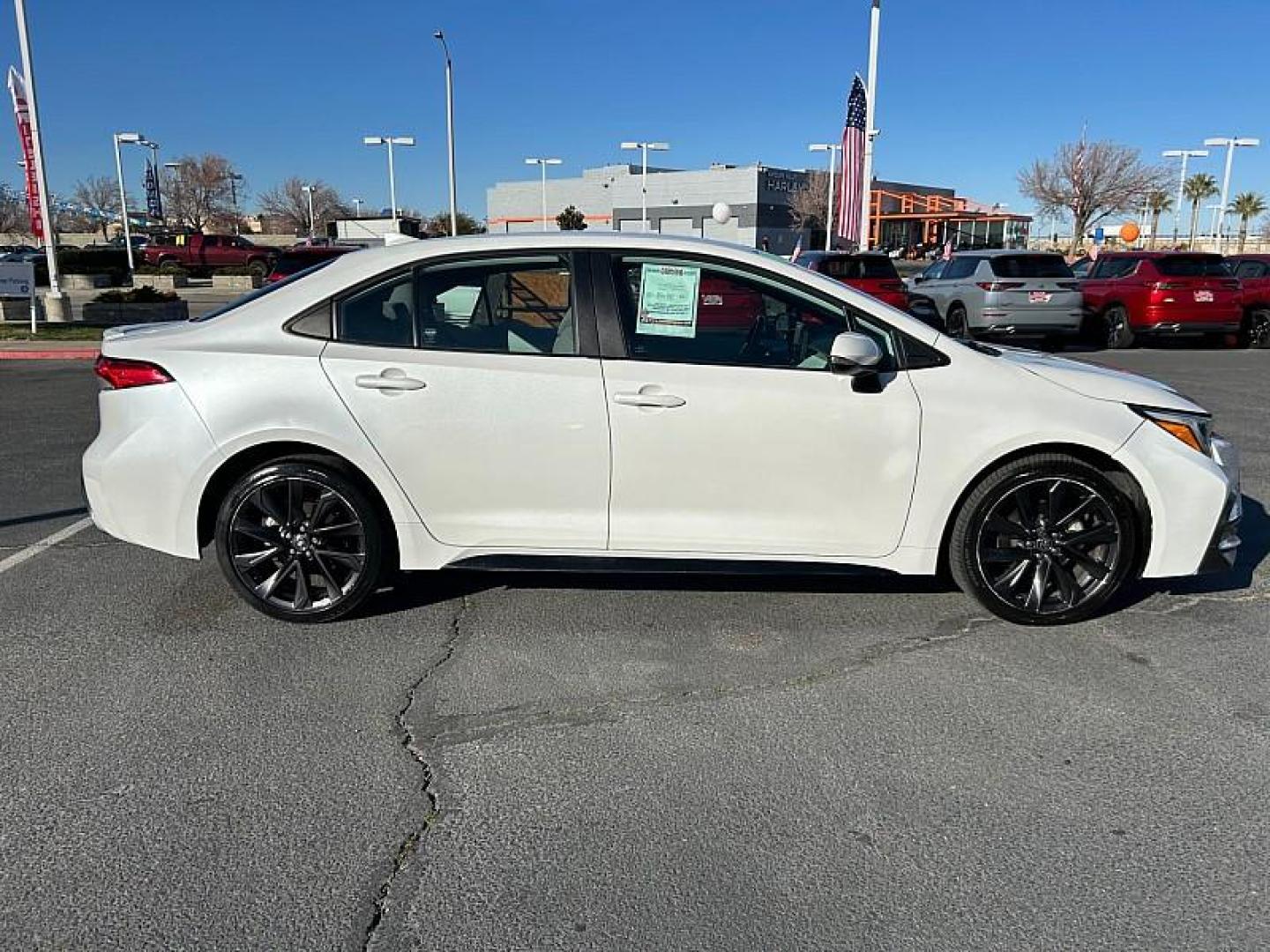 2023 WHITE Toyota Corolla (5YFS4MCE4PP) with an 4-Cyl 2.0 Liter engine, Automatic CVT transmission, located at 412 Auto Vista Drive, Palmdale, 93551, (661) 945-0620, 34.592636, -118.136681 - Photo#4