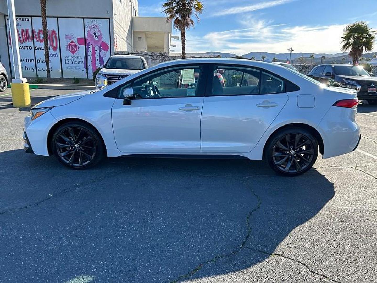 2023 WHITE Toyota Corolla (5YFS4MCE4PP) with an 4-Cyl 2.0 Liter engine, Automatic CVT transmission, located at 412 Auto Vista Drive, Palmdale, 93551, (661) 945-0620, 34.592636, -118.136681 - Photo#8