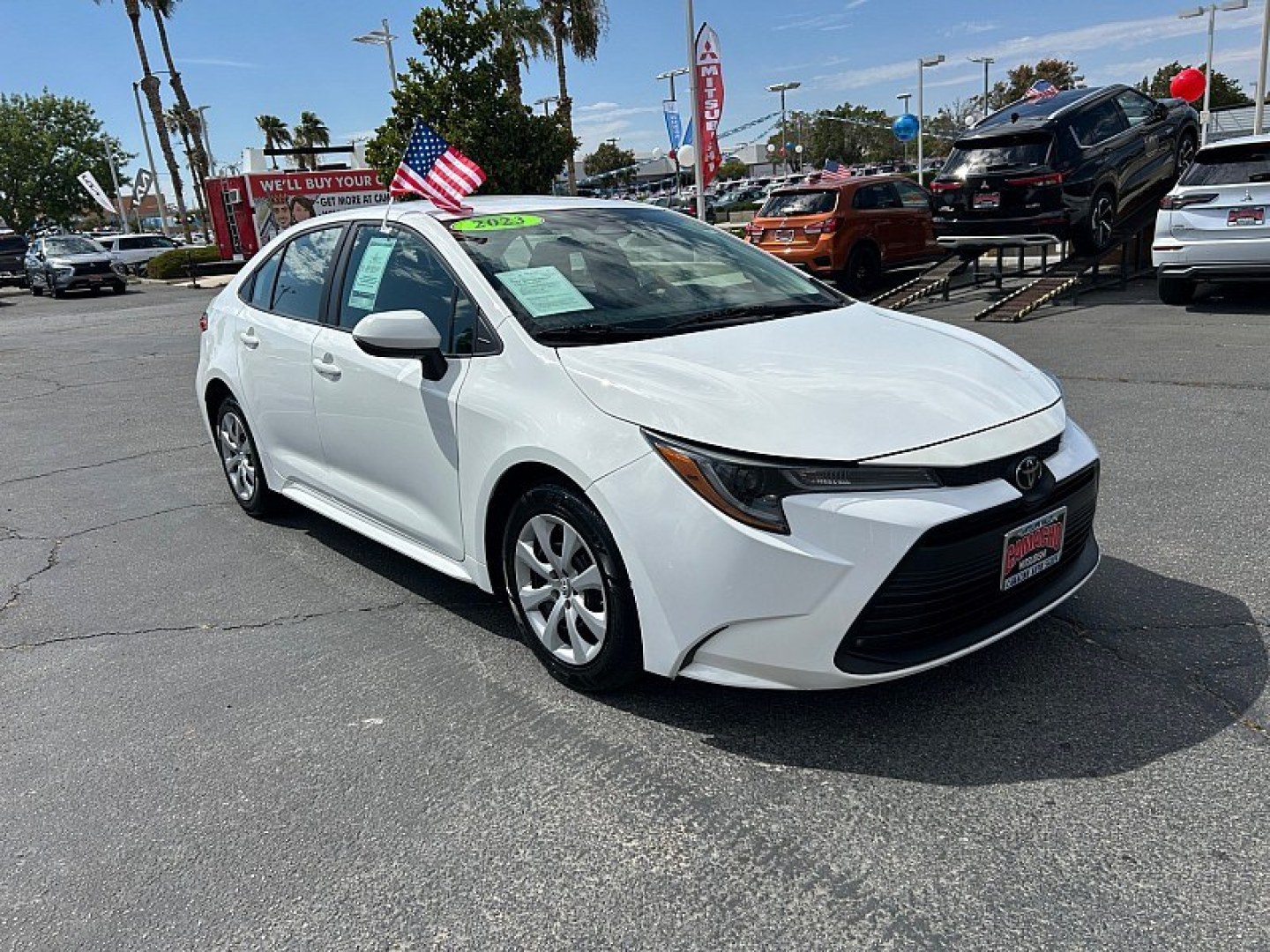 2023 White Toyota Corolla (5YFB4MDE6PP) with an 4-Cyl 2.0 Liter engine, Automatic CVT transmission, located at 412 Auto Vista Drive, Palmdale, 93551, (661) 945-0620, 34.592636, -118.136681- Photo#0