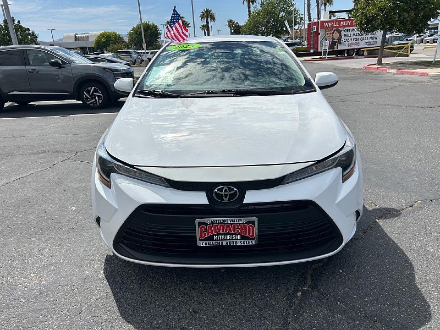 2023 White Toyota Corolla (5YFB4MDE6PP) with an 4-Cyl 2.0 Liter engine, Automatic CVT transmission, located at 412 Auto Vista Drive, Palmdale, 93551, (661) 945-0620, 34.592636, -118.136681- Photo#1
