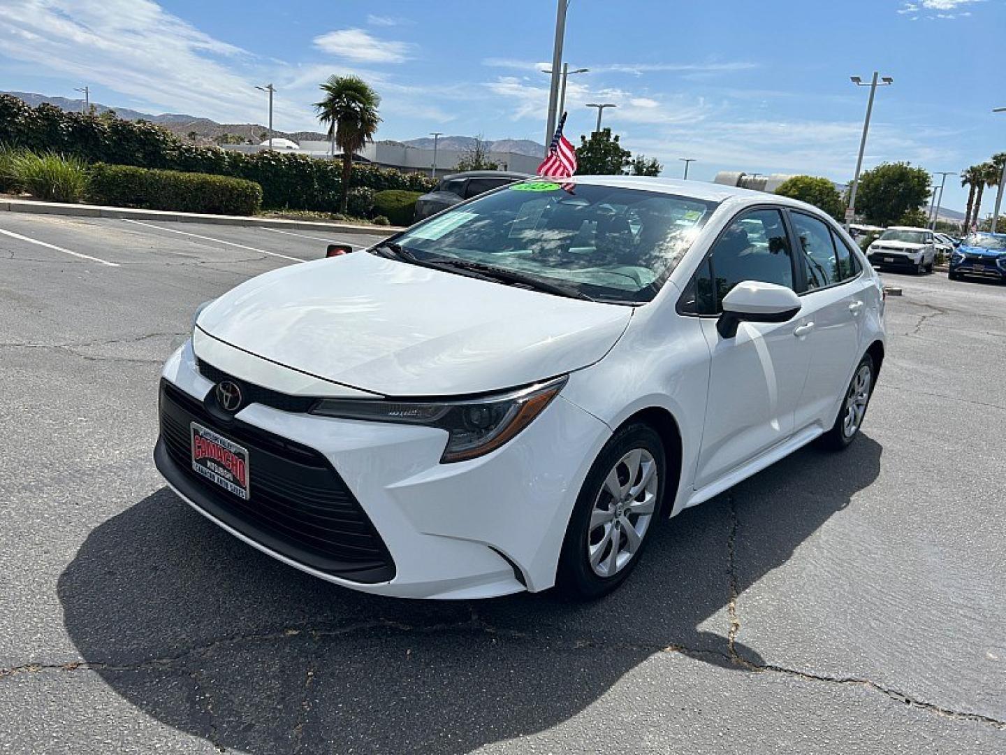 2023 White Toyota Corolla (5YFB4MDE6PP) with an 4-Cyl 2.0 Liter engine, Automatic CVT transmission, located at 412 Auto Vista Drive, Palmdale, 93551, (661) 945-0620, 34.592636, -118.136681- Photo#2