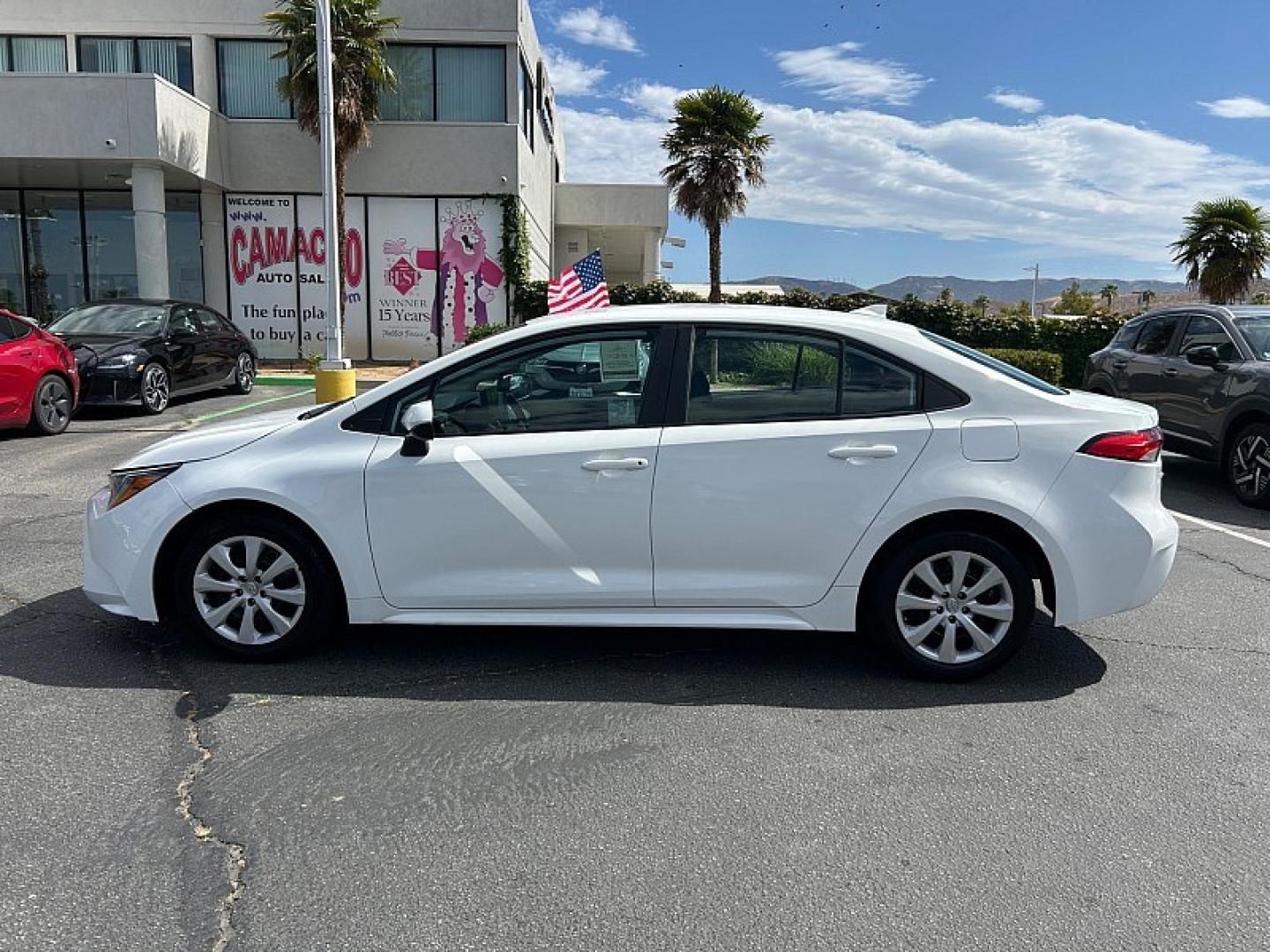 2023 White Toyota Corolla (5YFB4MDE6PP) with an 4-Cyl 2.0 Liter engine, Automatic CVT transmission, located at 412 Auto Vista Drive, Palmdale, 93551, (661) 945-0620, 34.592636, -118.136681- Photo#3