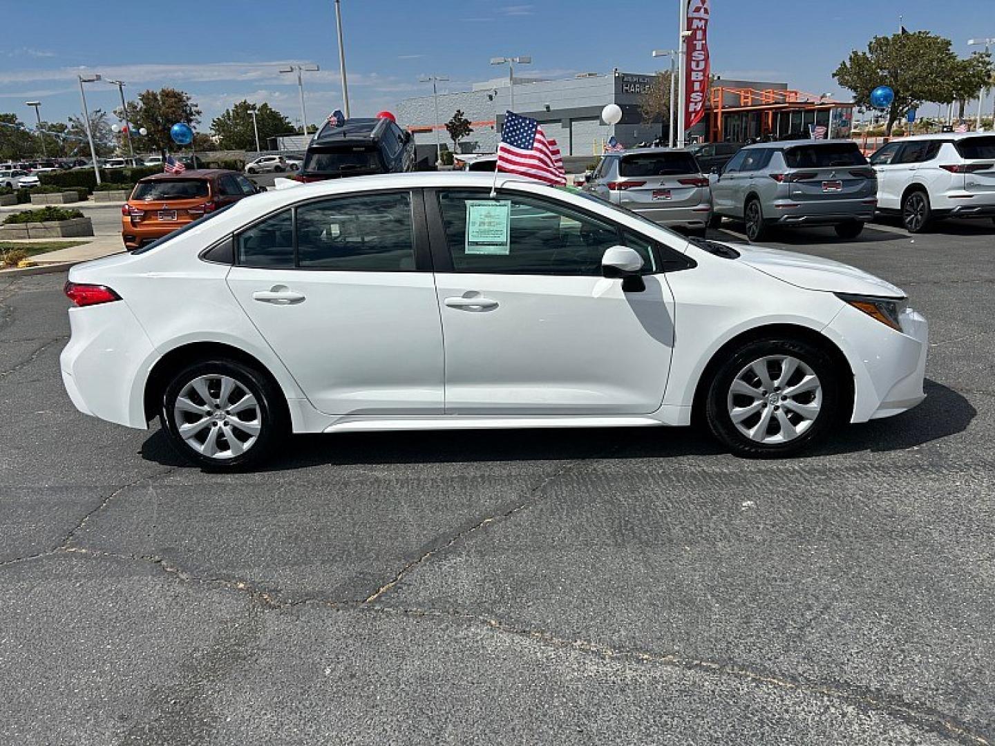 2023 White Toyota Corolla (5YFB4MDE6PP) with an 4-Cyl 2.0 Liter engine, Automatic CVT transmission, located at 412 Auto Vista Drive, Palmdale, 93551, (661) 945-0620, 34.592636, -118.136681- Photo#7