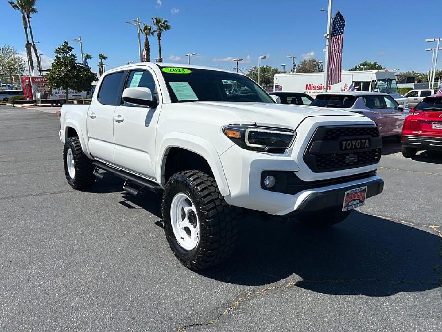 2023 WHITE Toyota Tacoma 2WD (3TMAZ5CN6PM) with an V6 3.5 Liter engine, Automatic 6-Spd transmission, located at 412 Auto Vista Drive, Palmdale, 93551, (661) 945-0620, 34.592636, -118.136681 - Photo#0