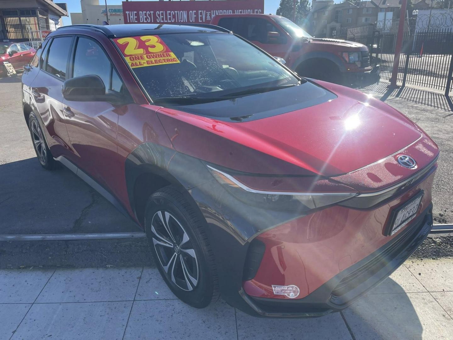 2023 Toyota bZ4X XLE AWD (JTMABACA4PA) with an ELECTRIC engine, 1A transmission, located at 744 E Miner Ave, Stockton, CA, 95202, (209) 944-5770, 37.956863, -121.282082 - PLUS TAXES AND FEES - Photo#0