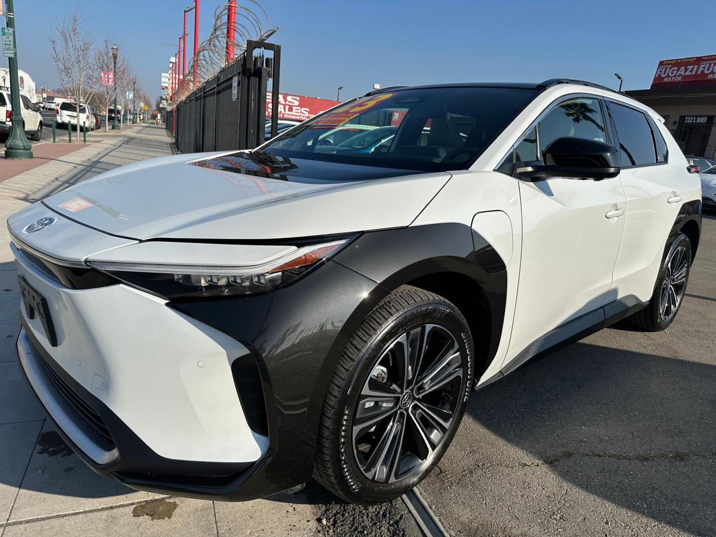 2023 Toyota bZ4X 10 Series (JTMAAAAA8PA) with an ELECTRIC engine, located at 744 E Miner Ave, Stockton, CA, 95202, (209) 944-5770, 37.956863, -121.282082 - PLUS TAXES AND FEES- Photo#3