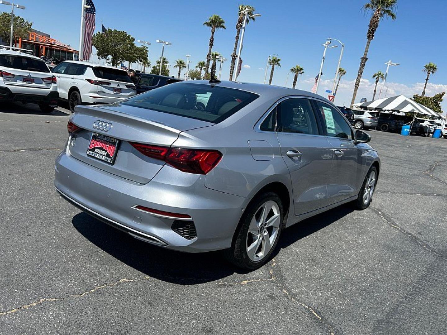 2024 WHITE Audi A3 (WAUAUDGY0RA) with an 4-Cyl Turbo 2.0L Hybrid engine, Automatic 7-Spd transmission, located at 412 Auto Vista Drive, Palmdale, 93551, (661) 945-0620, 34.592636, -118.136681- Photo#2