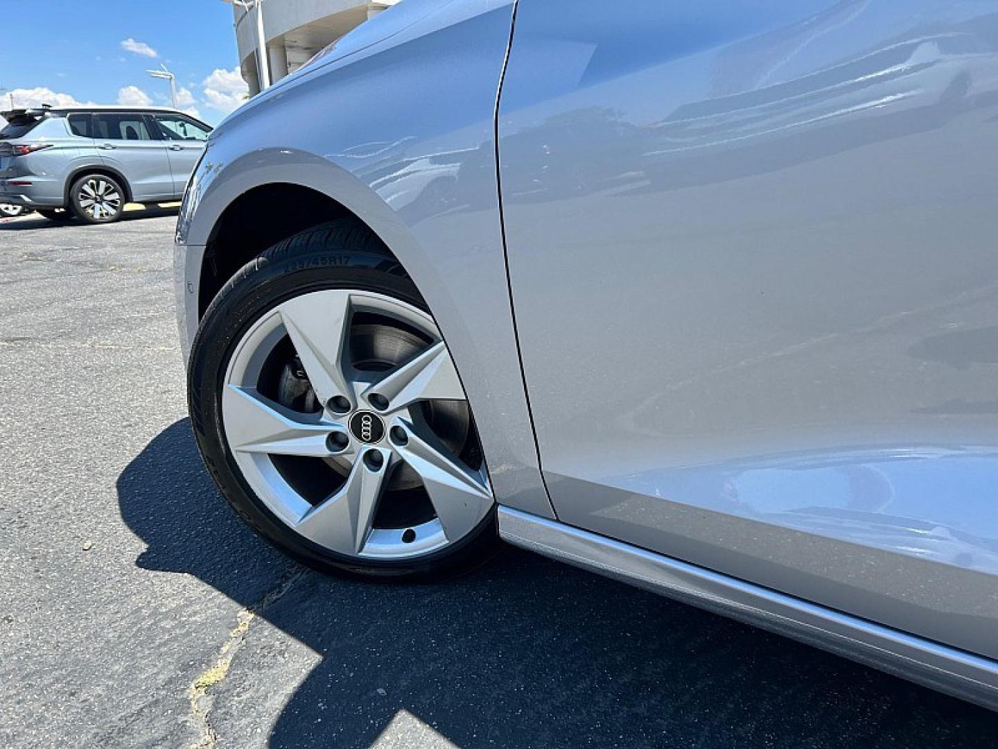 2024 WHITE Audi A3 (WAUAUDGY0RA) with an 4-Cyl Turbo 2.0L Hybrid engine, Automatic 7-Spd transmission, located at 412 Auto Vista Drive, Palmdale, 93551, (661) 945-0620, 34.592636, -118.136681- Photo#8