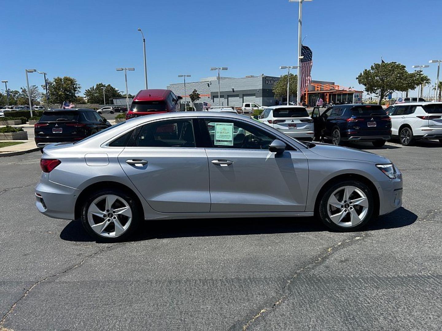 2024 WHITE Audi A3 (WAUAUDGY0RA) with an 4-Cyl Turbo 2.0L Hybrid engine, Automatic 7-Spd transmission, located at 412 Auto Vista Drive, Palmdale, 93551, (661) 945-0620, 34.592636, -118.136681- Photo#11