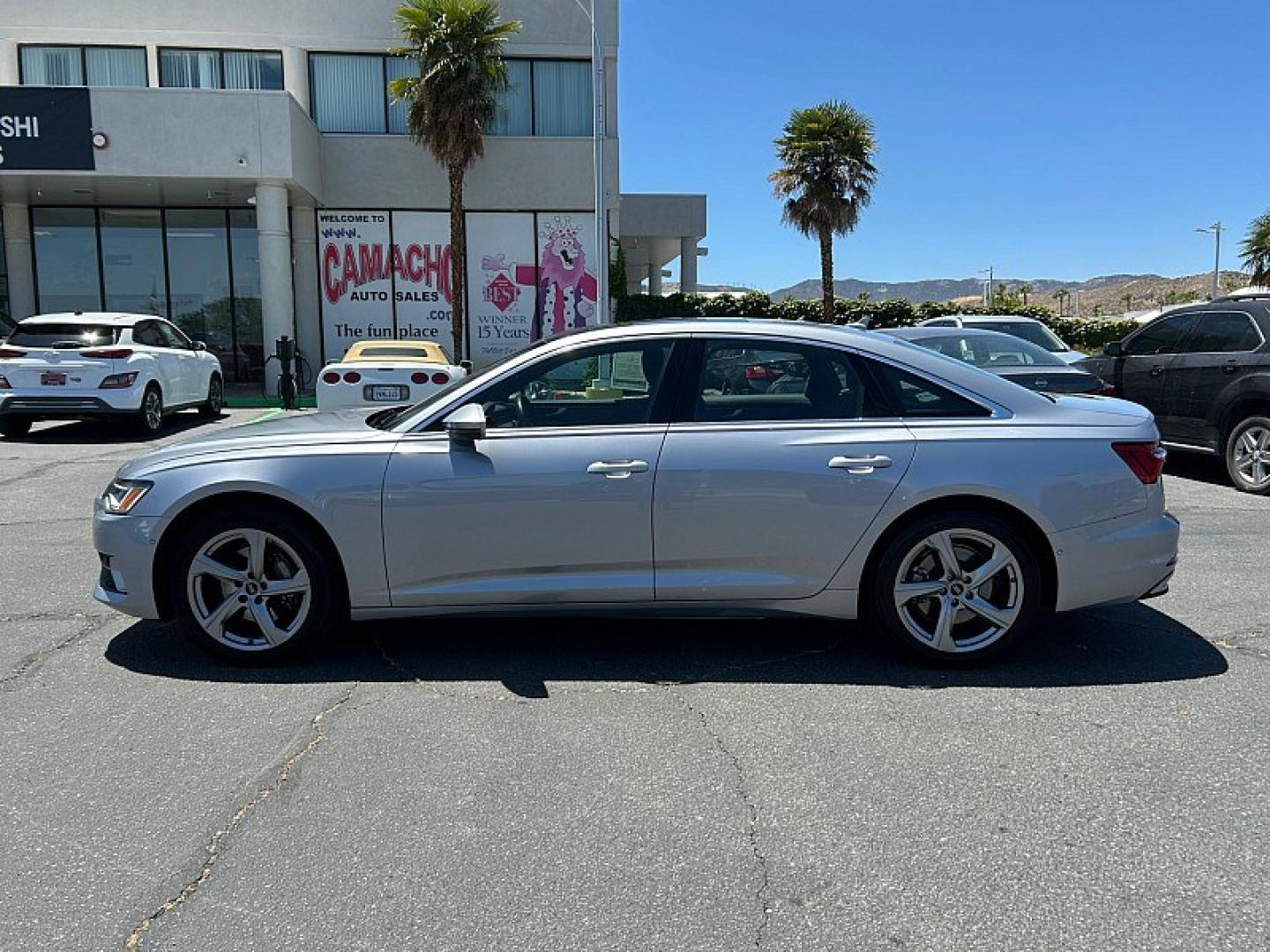 2024 WHITE Audi A6 Sedan (WAUE3BF2XRN) with an 4-Cyl Turbo 2.0L Hybrid engine, Automatic 7-Spd transmission, located at 412 Auto Vista Drive, Palmdale, 93551, (661) 945-0620, 34.592636, -118.136681- Photo#7