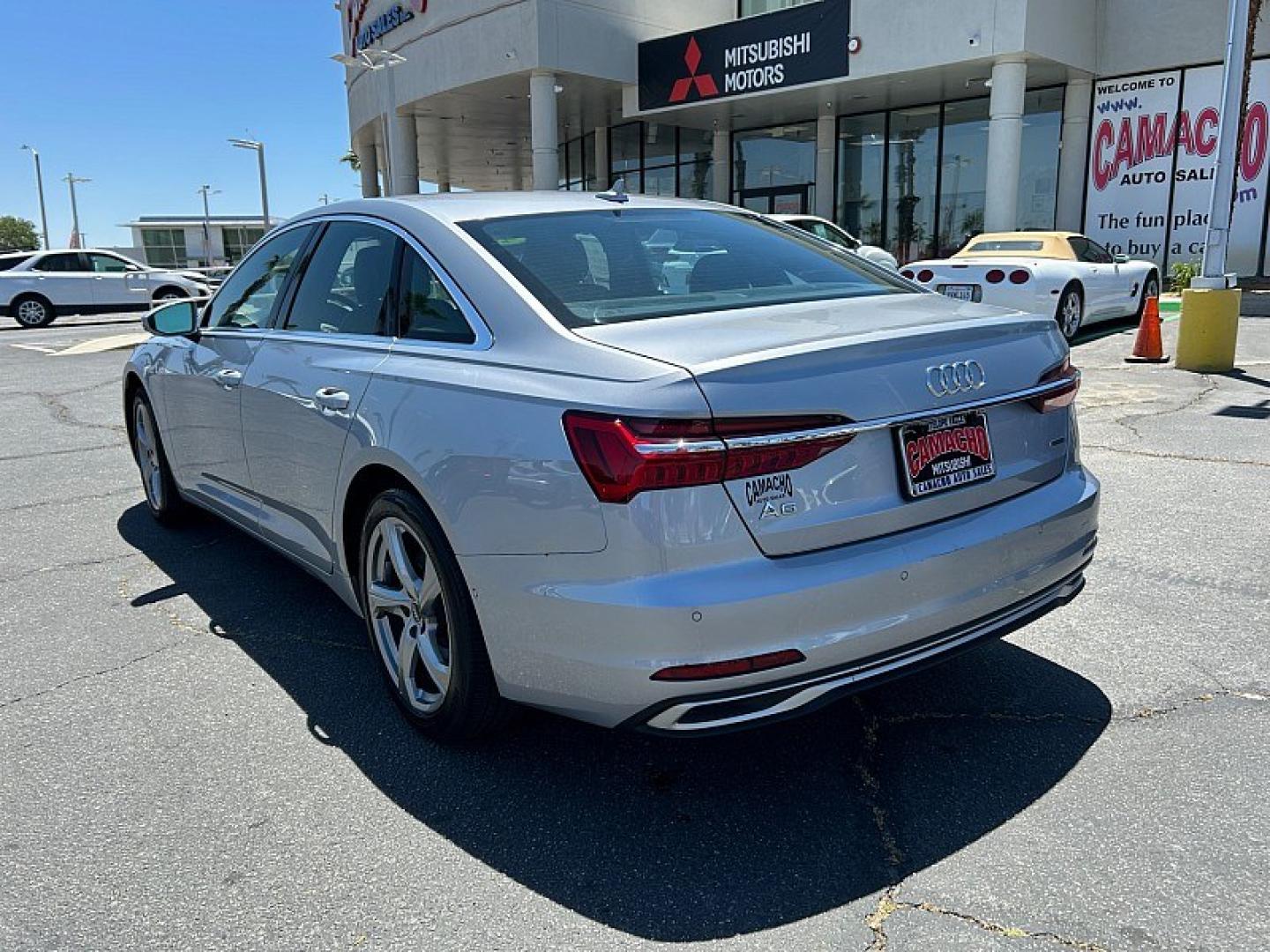 2024 WHITE Audi A6 Sedan (WAUE3BF2XRN) with an 4-Cyl Turbo 2.0L Hybrid engine, Automatic 7-Spd transmission, located at 412 Auto Vista Drive, Palmdale, 93551, (661) 945-0620, 34.592636, -118.136681- Photo#6