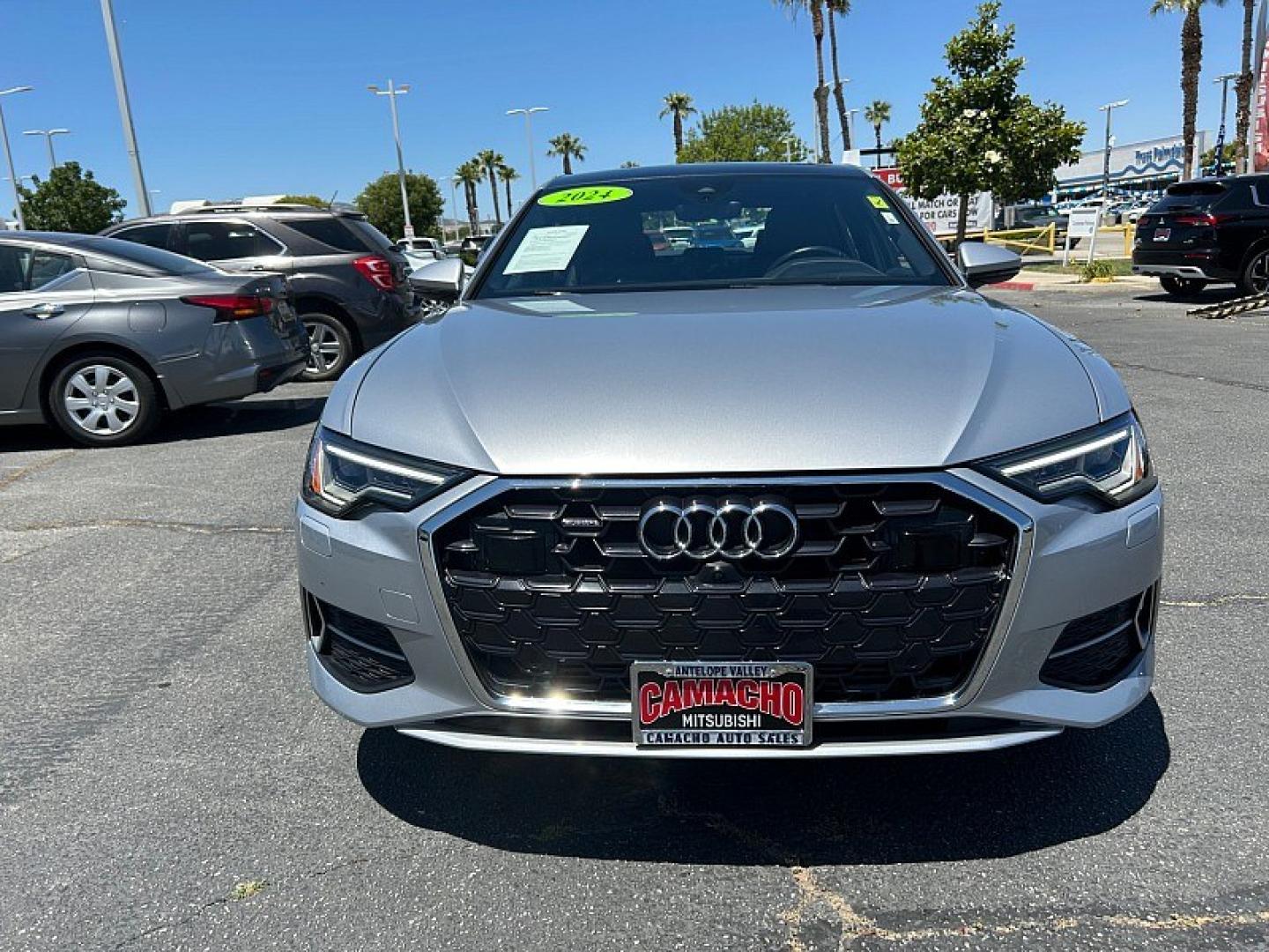 2024 WHITE Audi A6 Sedan (WAUE3BF2XRN) with an 4-Cyl Turbo 2.0L Hybrid engine, Automatic 7-Spd transmission, located at 412 Auto Vista Drive, Palmdale, 93551, (661) 945-0620, 34.592636, -118.136681- Photo#1