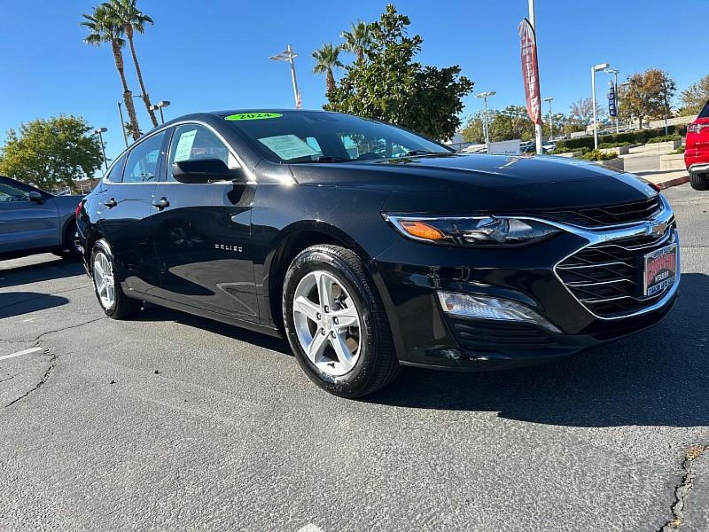 2024 BLACK Chevrolet Malibu (1G1ZD5ST5RF) with an 4-Cyl Turbo 1.5 Liter engine, Automatic CVT transmission, located at 412 Auto Vista Drive, Palmdale, 93551, (661) 945-0620, 34.592636, -118.136681 - Photo#1