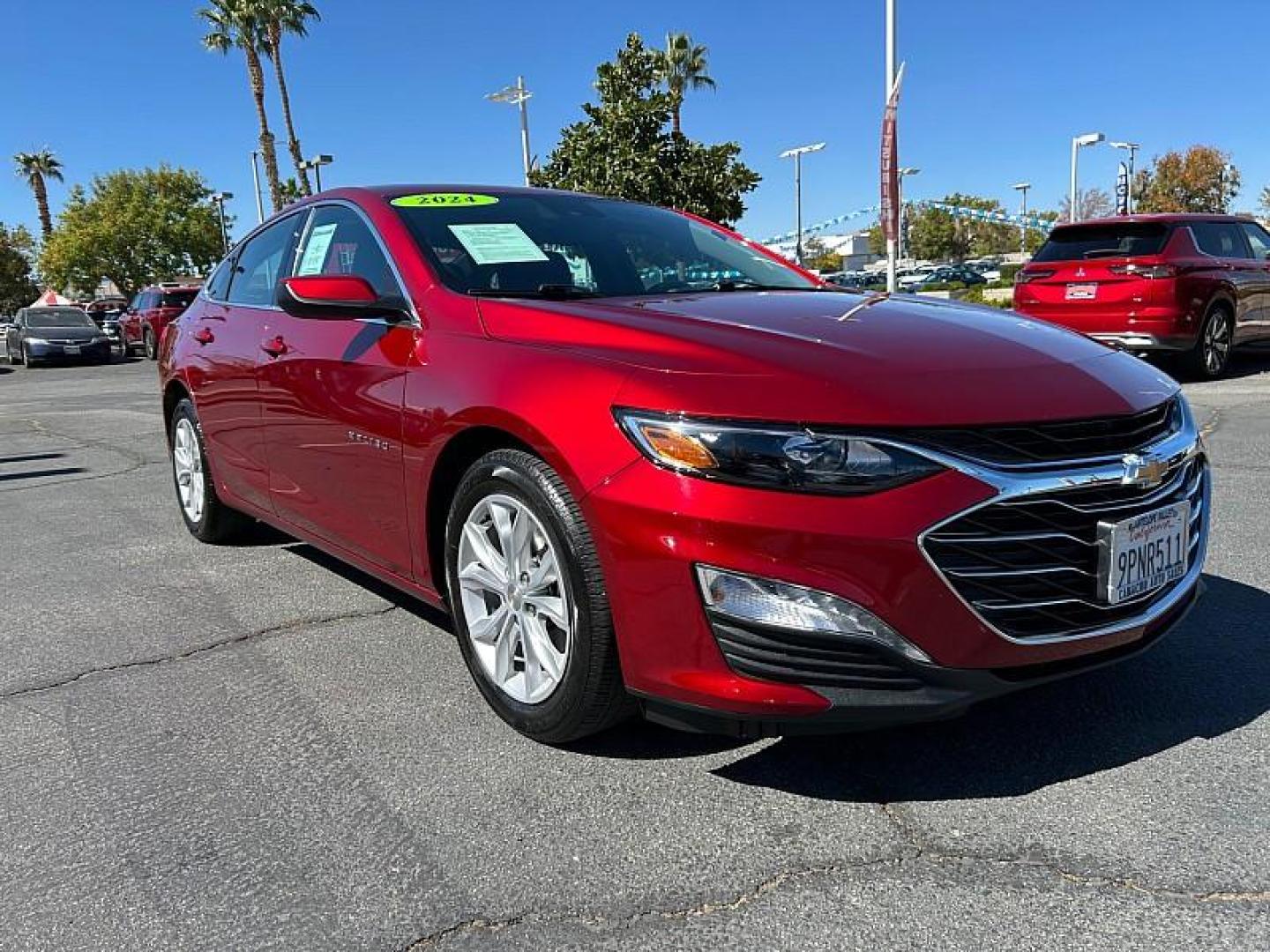 2024 RED Chevrolet Malibu (1G1ZD5STXRF) with an 4-Cyl Turbo 1.5 Liter engine, Automatic CVT transmission, located at 412 Auto Vista Drive, Palmdale, 93551, (661) 945-0620, 34.592636, -118.136681 - Photo#0