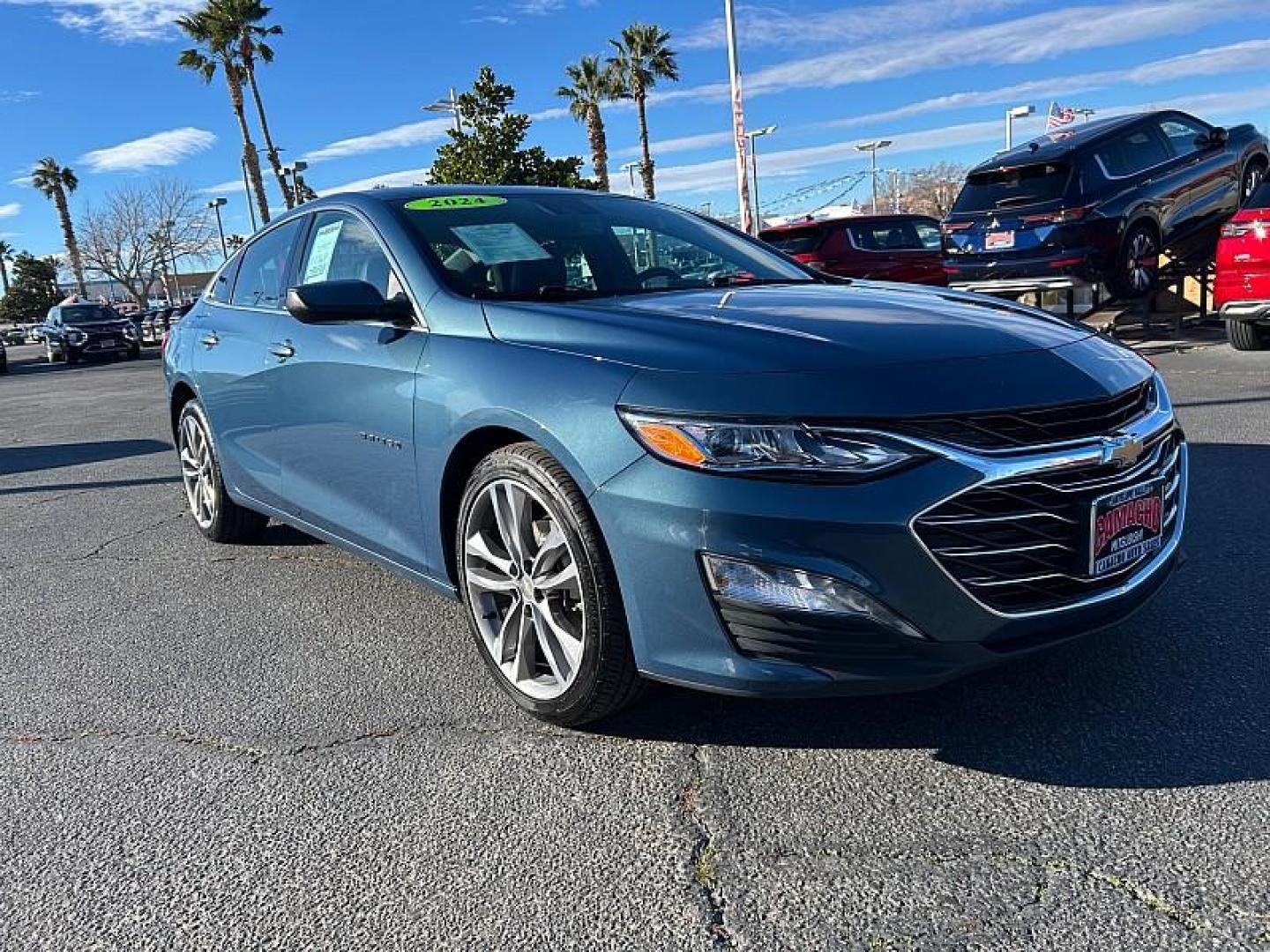 2024 BLUE Chevrolet Malibu (1G1ZE5ST8RF) with an 4-Cyl Turbo 1.5 Liter engine, Automatic CVT transmission, located at 412 Auto Vista Drive, Palmdale, 93551, (661) 945-0620, 34.592636, -118.136681 - Photo#0