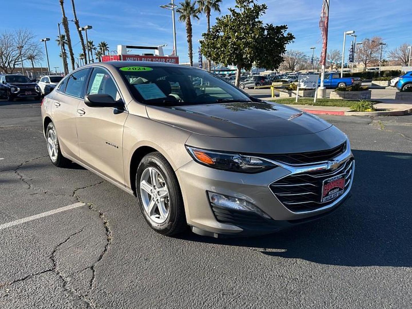 2024 BLACK Chevrolet Malibu (1G1ZD5STXRF) with an 4-Cyl Turbo 1.5 Liter engine, Automatic CVT transmission, located at 412 Auto Vista Drive, Palmdale, 93551, (661) 945-0620, 34.592636, -118.136681 - Photo#0