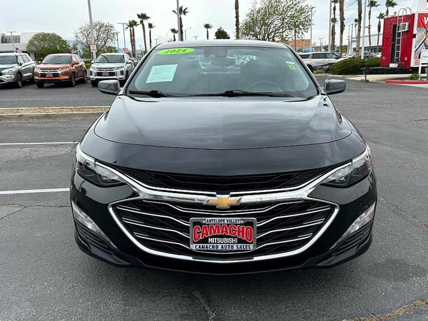 2024 BLACK Chevrolet Malibu (1G1ZD5ST4RF) with an 4-Cyl Turbo 1.5 Liter engine, Automatic CVT transmission, located at 412 Auto Vista Drive, Palmdale, 93551, (661) 945-0620, 34.592636, -118.136681- Photo#2