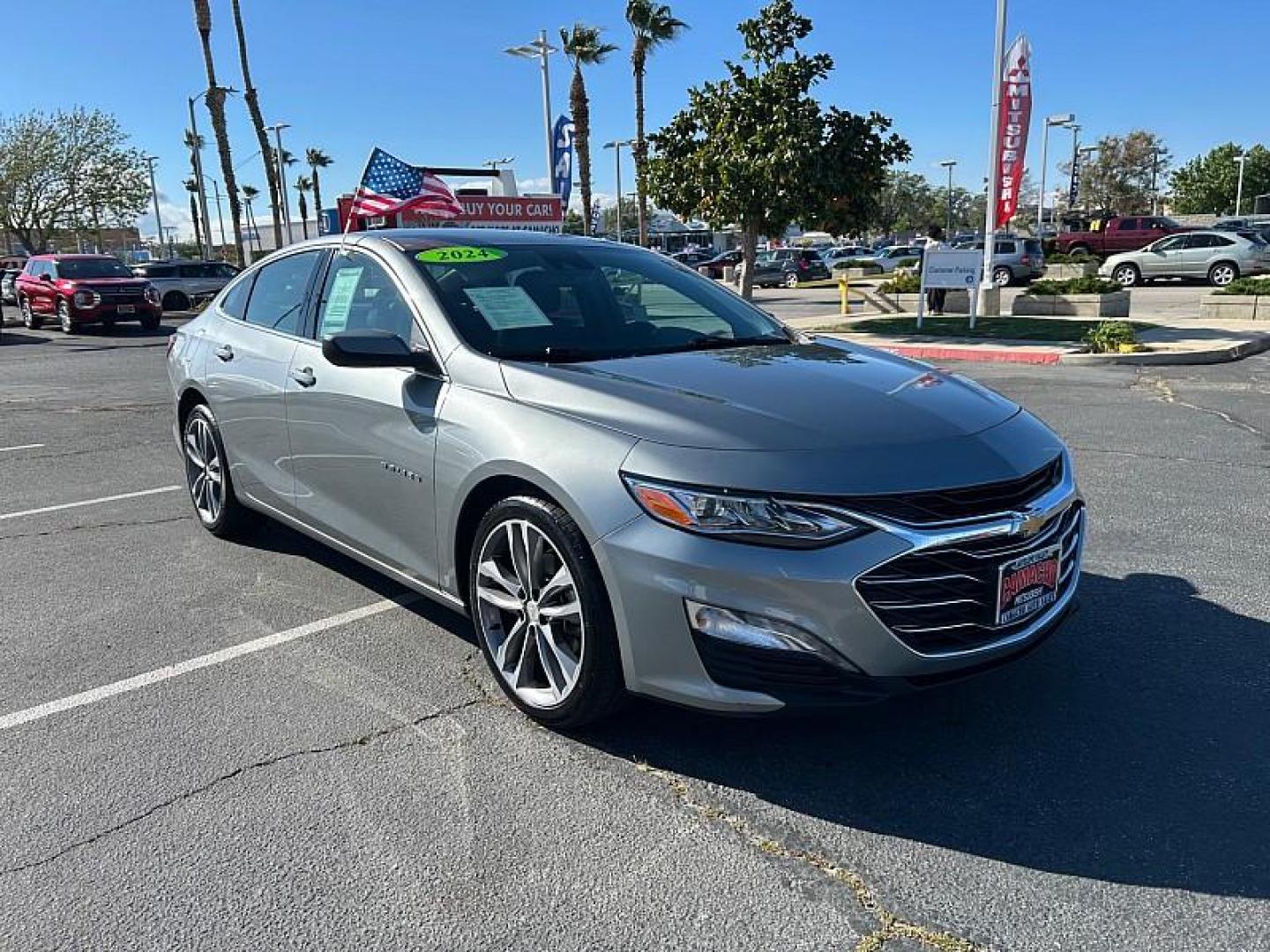 2024 GRAY Chevrolet Malibu (1G1ZE5ST5RF) with an 4-Cyl Turbo 1.5 Liter engine, Automatic CVT transmission, located at 412 Auto Vista Drive, Palmdale, 93551, (661) 945-0620, 34.592636, -118.136681 - Photo#0