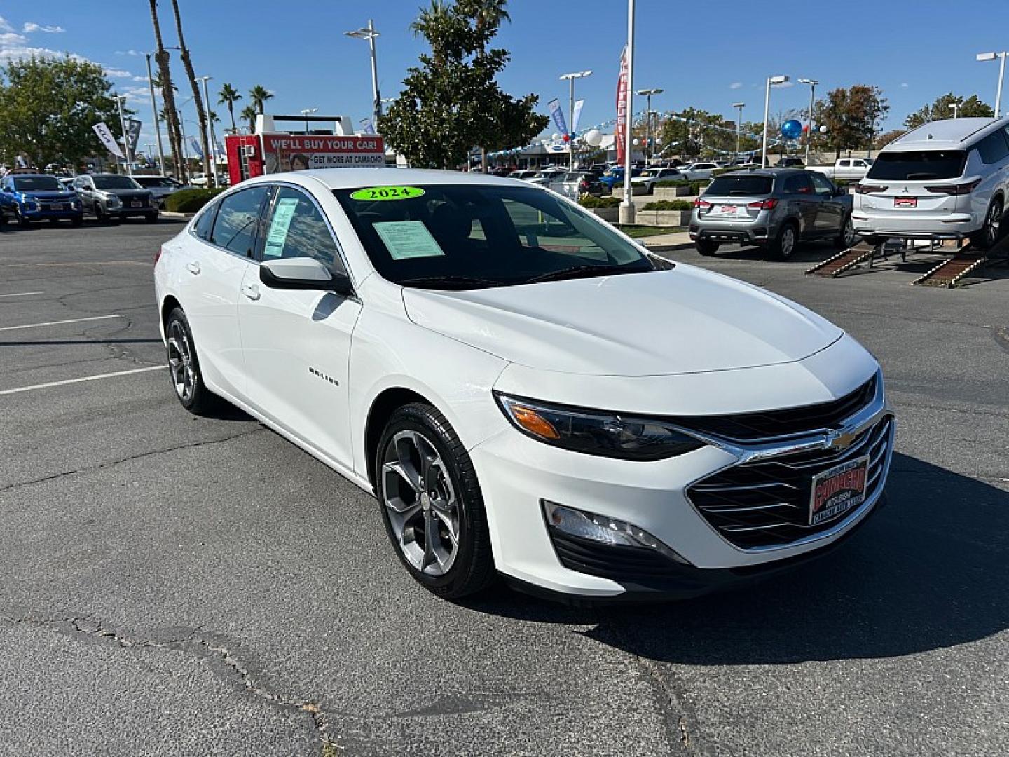 2024 white Chevrolet Malibu (1G1ZD5STXRF) with an 4-Cyl Turbo 1.5 Liter engine, Automatic CVT transmission, located at 412 Auto Vista Drive, Palmdale, 93551, (661) 945-0620, 34.592636, -118.136681- Photo#1