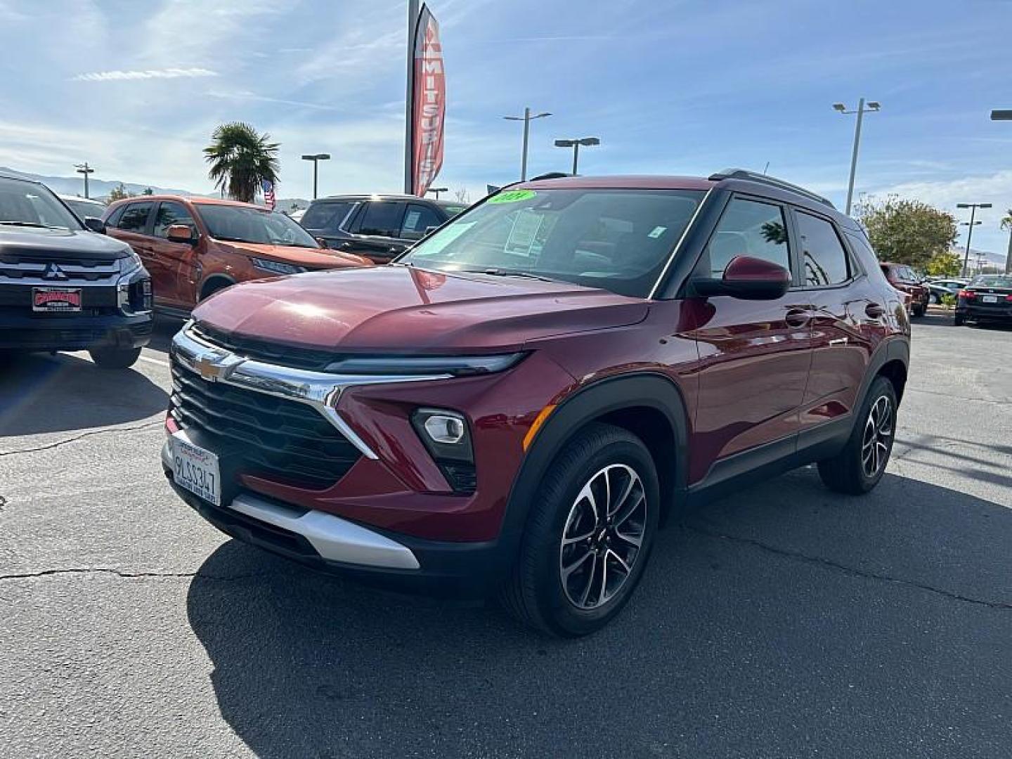 2024 RED Chevrolet Trailblazer (KL79MPS27RB) with an 3-Cyl Turbo 1.2 Liter engine, Automatic CVT transmission, located at 412 Auto Vista Drive, Palmdale, 93551, (661) 945-0620, 34.592636, -118.136681 - Photo#4