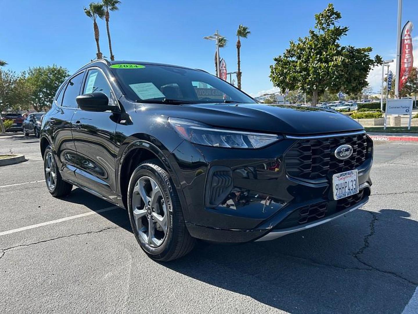 2024 BLACK Ford Escape (1FMCU9MNXRU) with an 3-Cyl EcoBoost Turbo 1.5 Liter engine, Automatic 8-Spd transmission, located at 412 Auto Vista Drive, Palmdale, 93551, (661) 945-0620, 34.592636, -118.136681 - Photo#0