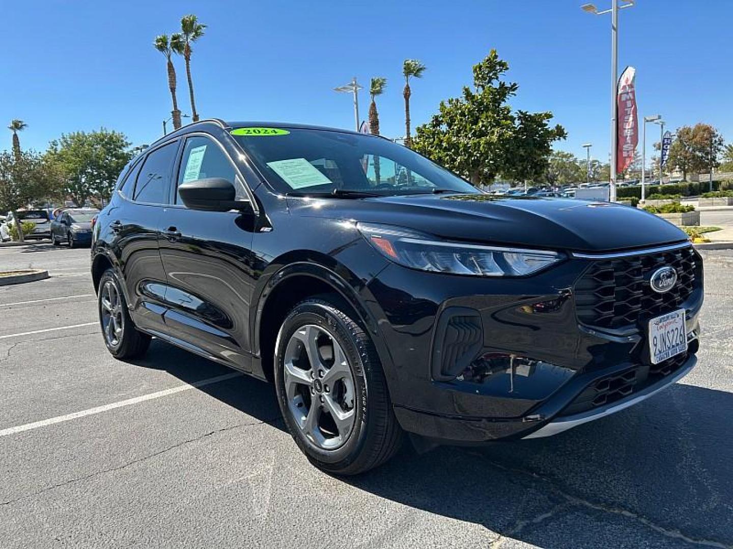2024 BLACK Ford Escape (1FMCU9MN0RU) with an 3-Cyl EcoBoost Turbo 1.5 Liter engine, Automatic 8-Spd transmission, located at 412 Auto Vista Drive, Palmdale, 93551, (661) 945-0620, 34.592636, -118.136681 - Photo#0