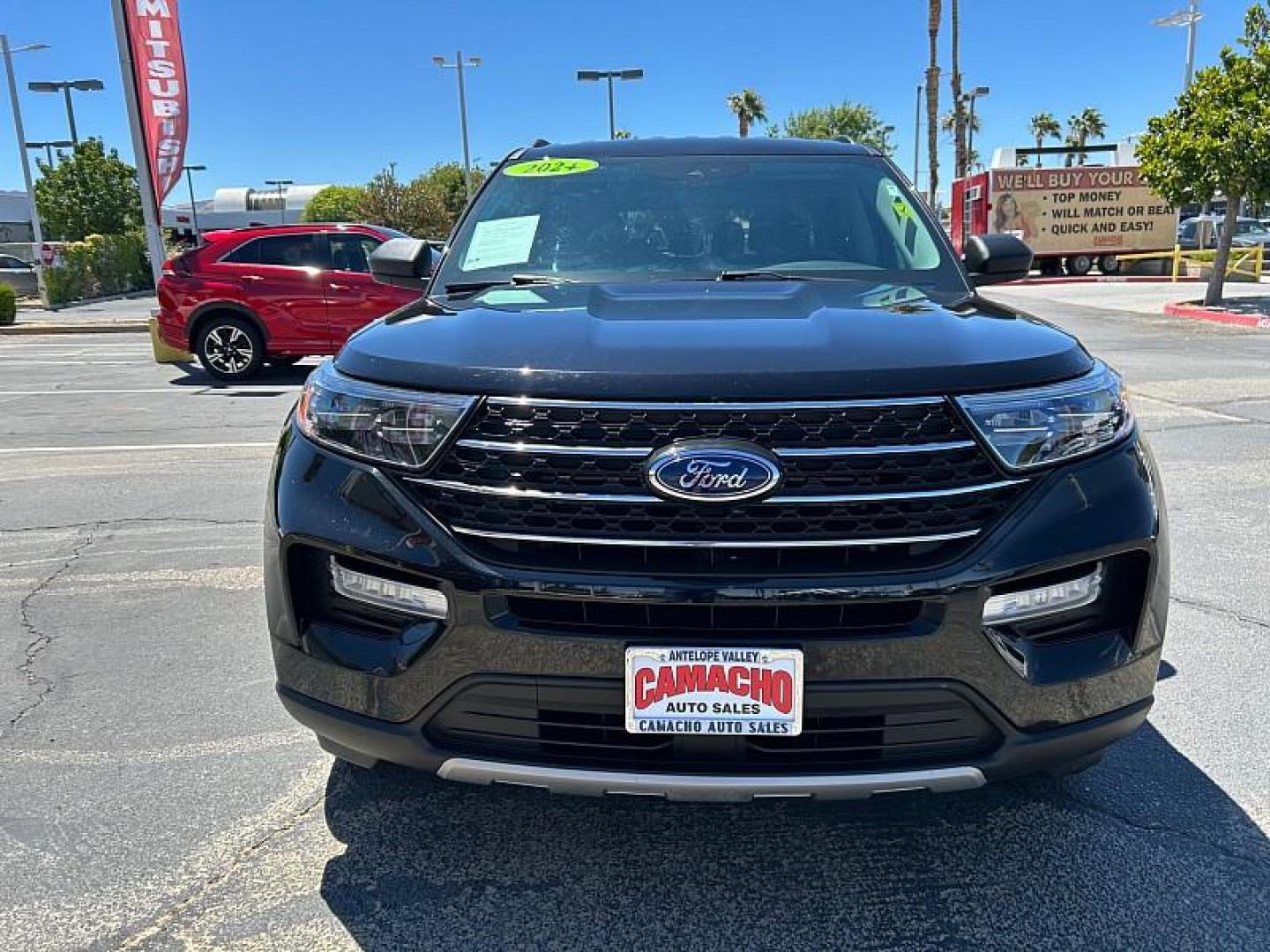 2024 BLACK Ford Explorer (1FMSK7DH1RG) with an 4-Cyl EcoBoost Turbo 2.3 Liter engine, Automatic 10-Spd transmission, located at 412 Auto Vista Drive, Palmdale, 93551, (661) 945-0620, 34.592636, -118.136681 - Photo#1