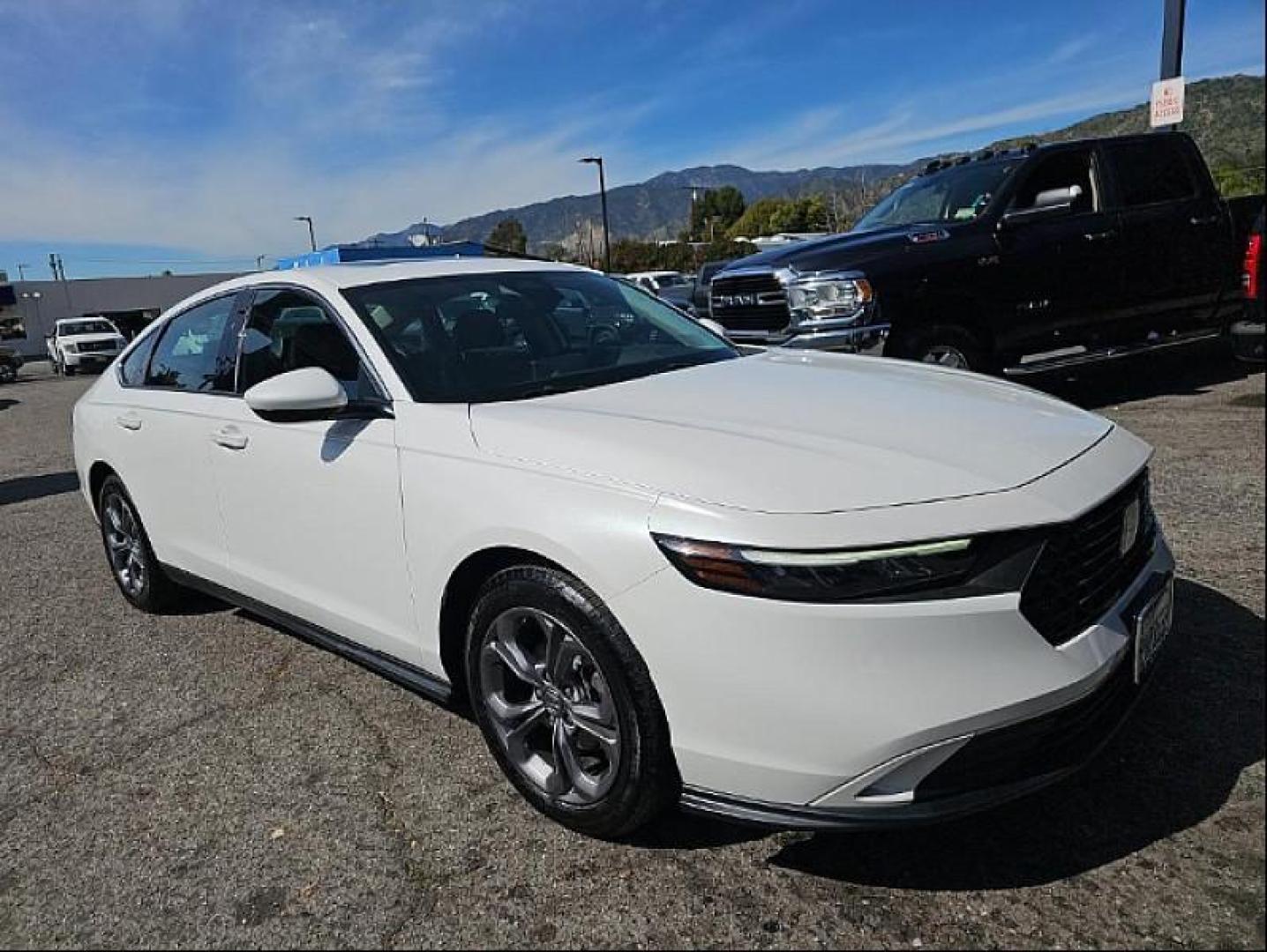 2024 WHITE Honda Accord Sedan (1HGCY1F34RA) with an 4-Cyl Turbo 1.5 Liter engine, Automatic CVT transmission, located at 412 Auto Vista Drive, Palmdale, 93551, (661) 945-0620, 34.592636, -118.136681 - Photo#1