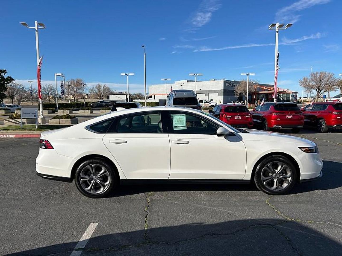 2024 WHITE Honda Accord Sedan (1HGCY1F34RA) with an 4-Cyl Turbo 1.5 Liter engine, Automatic CVT transmission, located at 412 Auto Vista Drive, Palmdale, 93551, (661) 945-0620, 34.592636, -118.136681 - Photo#12