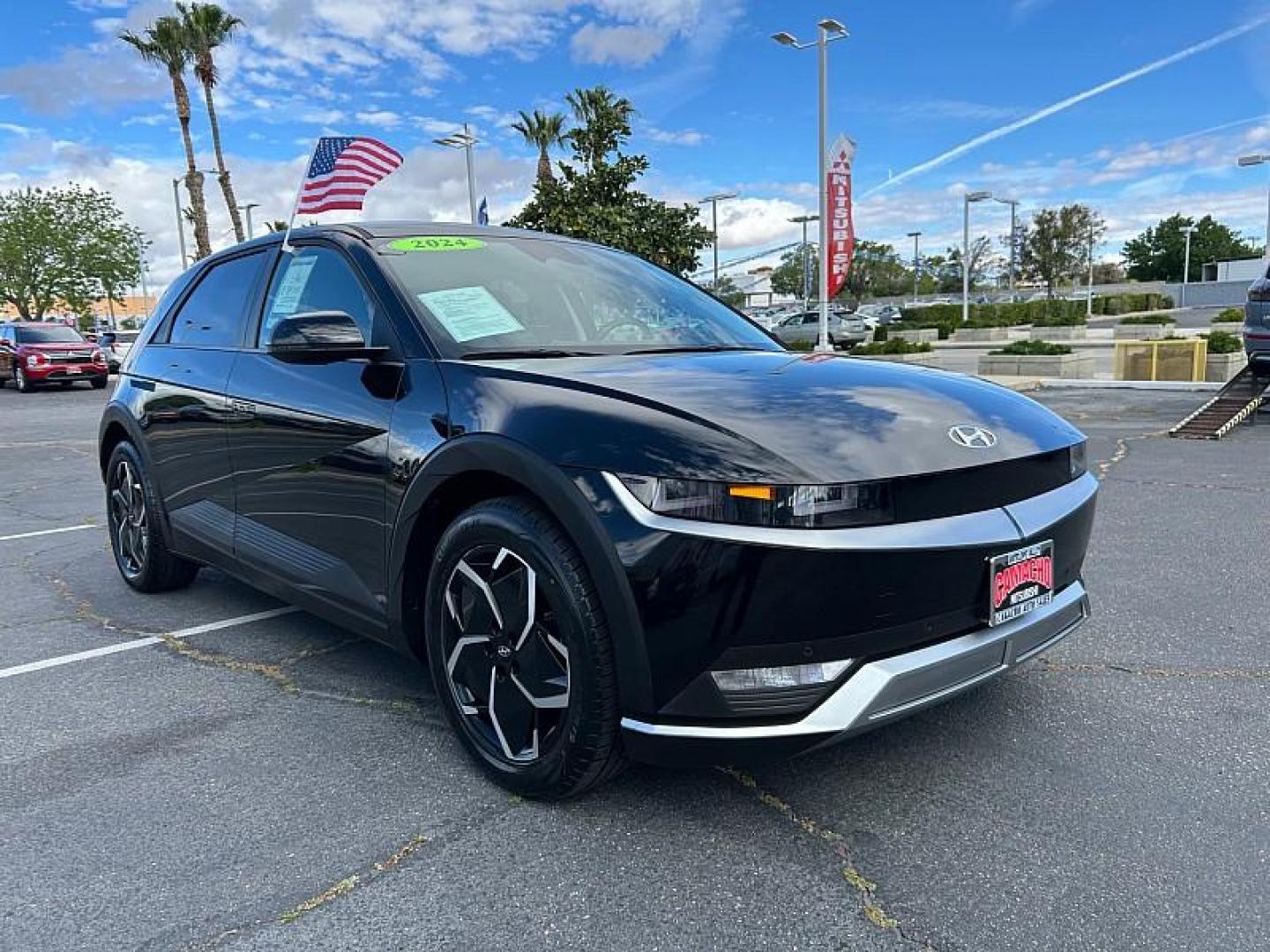 2024 BLACK Hyundai IONIQ 5 (KM8KN4DE6RU) with an 168 kW (225HP) Electric Motor engine, Single-speed Reduction Gear transmission, located at 412 Auto Vista Drive, Palmdale, 93551, (661) 945-0620, 34.592636, -118.136681 - Photo#0
