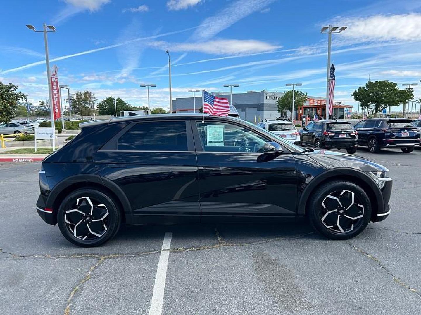 2024 BLACK Hyundai IONIQ 5 (KM8KN4DE6RU) with an 168 kW (225HP) Electric Motor engine, Single-speed Reduction Gear transmission, located at 412 Auto Vista Drive, Palmdale, 93551, (661) 945-0620, 34.592636, -118.136681 - Photo#7