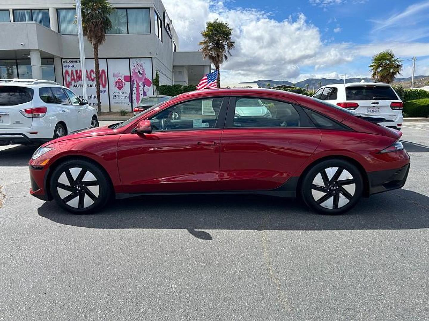 2024 RED Hyundai IONIQ 6 (KMHM24AA9RA) with an 225HP Electric Motor engine, Single-speed Reduction Gear transmission, located at 412 Auto Vista Drive, Palmdale, 93551, (661) 945-0620, 34.592636, -118.136681 - Photo#3