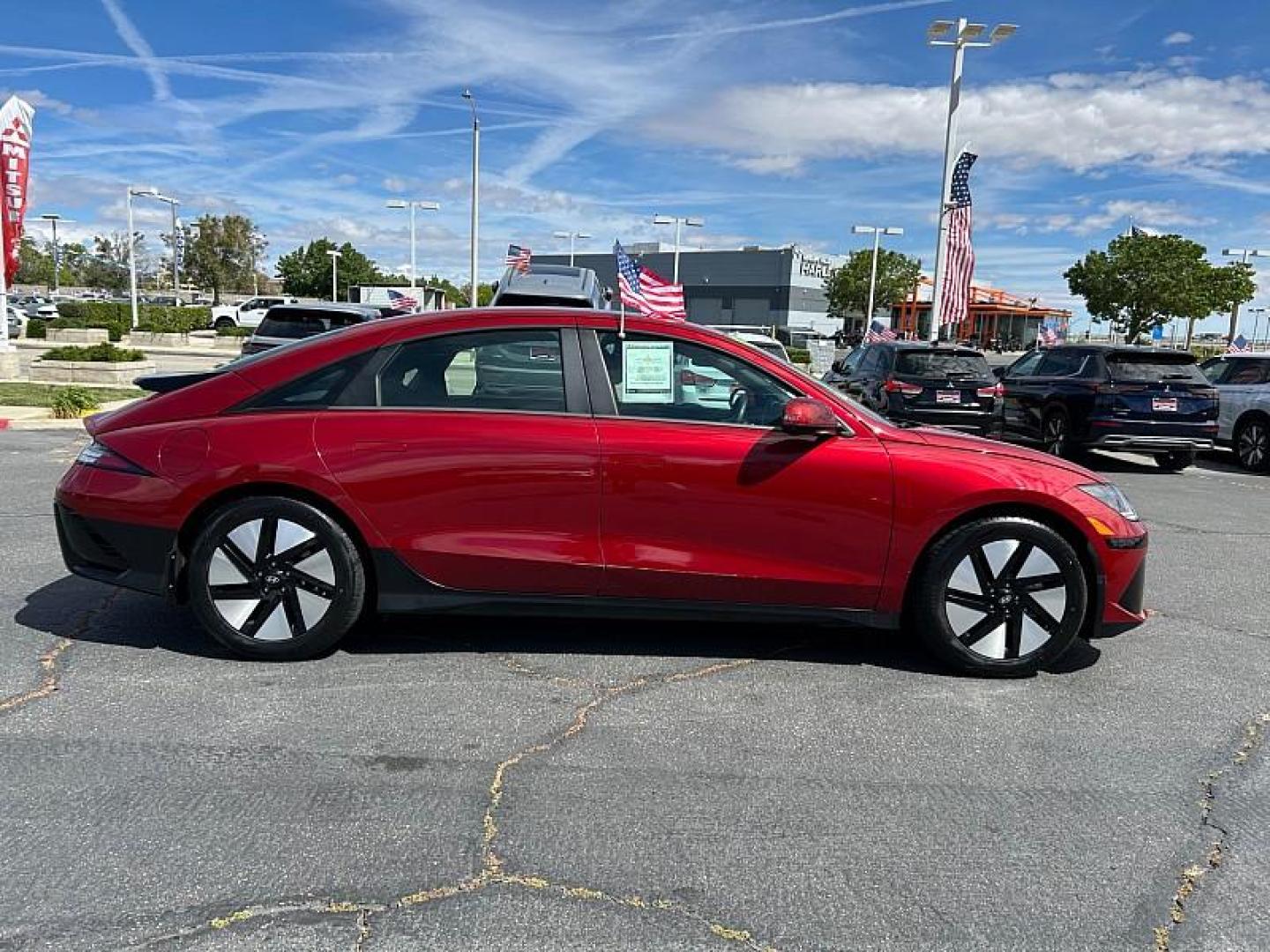 2024 RED Hyundai IONIQ 6 (KMHM24AA9RA) with an 225HP Electric Motor engine, Single-speed Reduction Gear transmission, located at 412 Auto Vista Drive, Palmdale, 93551, (661) 945-0620, 34.592636, -118.136681 - Photo#7