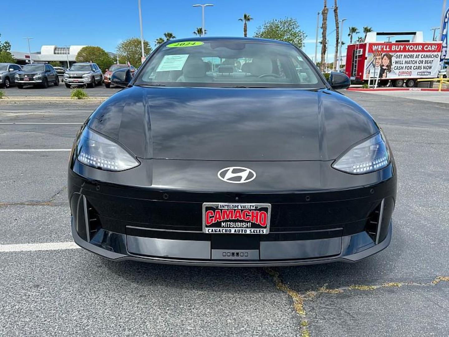 2024 BLACK Hyundai IONIQ 6 (KMHM54AA0RA) with an 225HP Electric Motor engine, Single-speed Reduction Gear transmission, located at 412 Auto Vista Drive, Palmdale, 93551, (661) 945-0620, 34.592636, -118.136681 - Photo#1