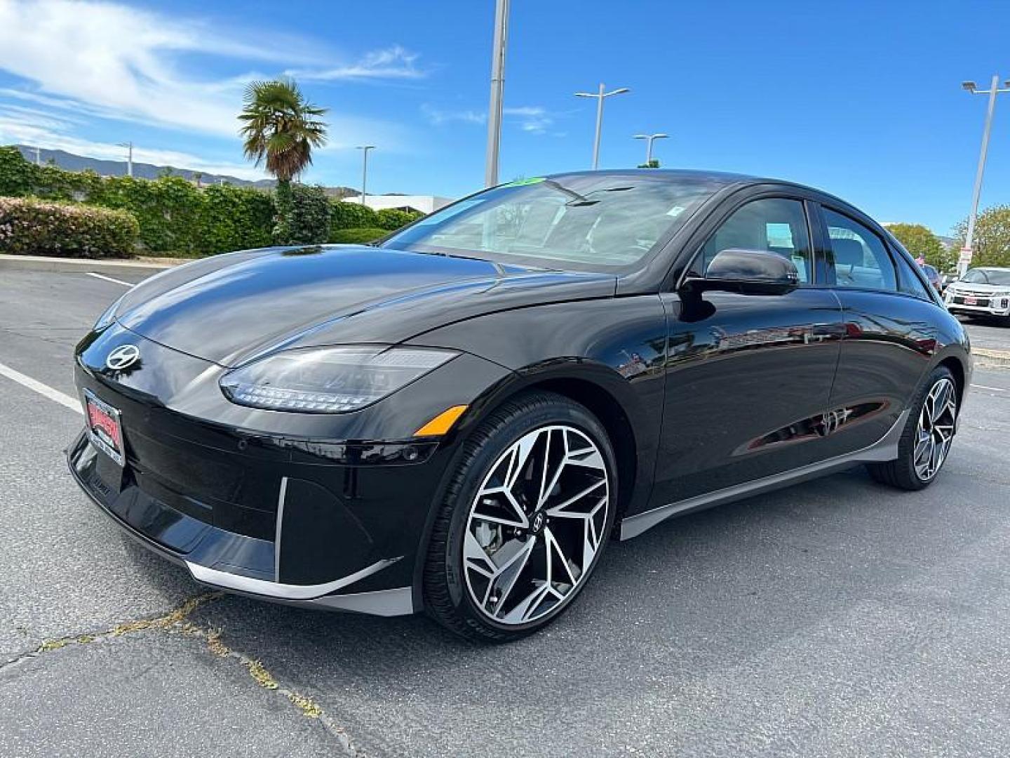 2024 BLACK Hyundai IONIQ 6 (KMHM54AA0RA) with an 225HP Electric Motor engine, Single-speed Reduction Gear transmission, located at 412 Auto Vista Drive, Palmdale, 93551, (661) 945-0620, 34.592636, -118.136681 - Photo#6