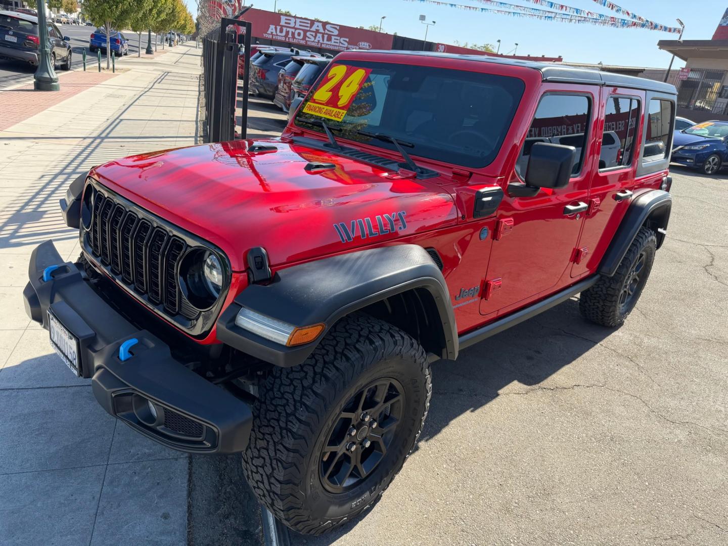 2024 Jeep Wrangler 4XE (1C4RJXN64RW) with an 2.0L L4 DOHC 16V HYBRID engine, 8A transmission, located at 744 E Miner Ave, Stockton, CA, 95202, (209) 944-5770, 37.956863, -121.282082- Photo#4