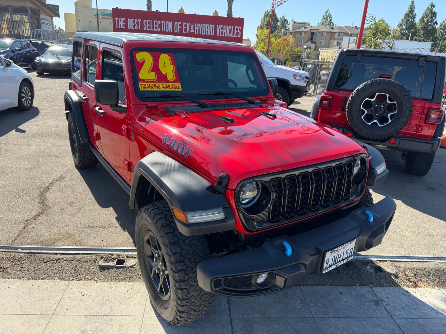 2024 Jeep Wrangler 4XE (1C4RJXN64RW) with an 2.0L L4 DOHC 16V HYBRID engine, 8A transmission, located at 744 E Miner Ave, Stockton, CA, 95202, (209) 944-5770, 37.956863, -121.282082- Photo#1