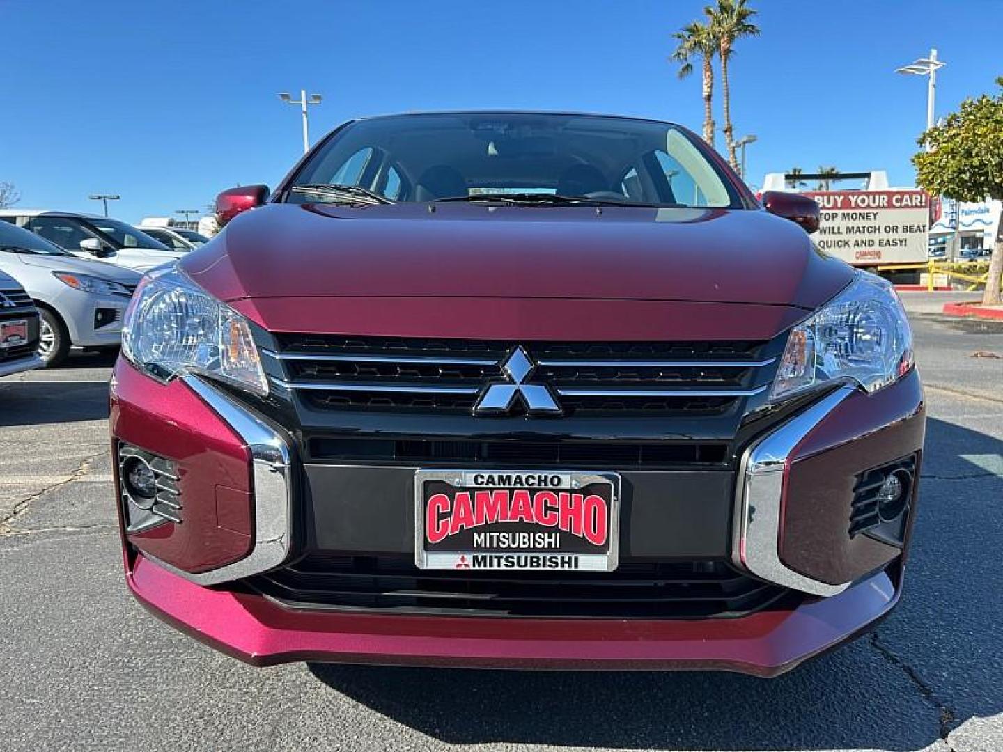 2024 WINE RED MITSUBISHI MIRAGE (ML32AUHJXRH) , located at 412 Auto Vista Drive, Palmdale, 93551, (661) 945-0620, 34.592636, -118.136681 - Photo#1