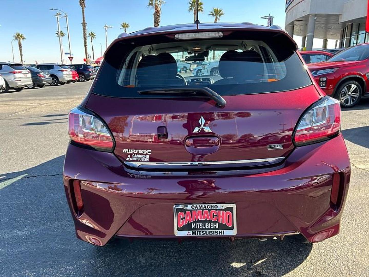 2024 WINE RED MITSUBISHI MIRAGE (ML32AUHJXRH) , located at 412 Auto Vista Drive, Palmdale, 93551, (661) 945-0620, 34.592636, -118.136681 - Photo#5