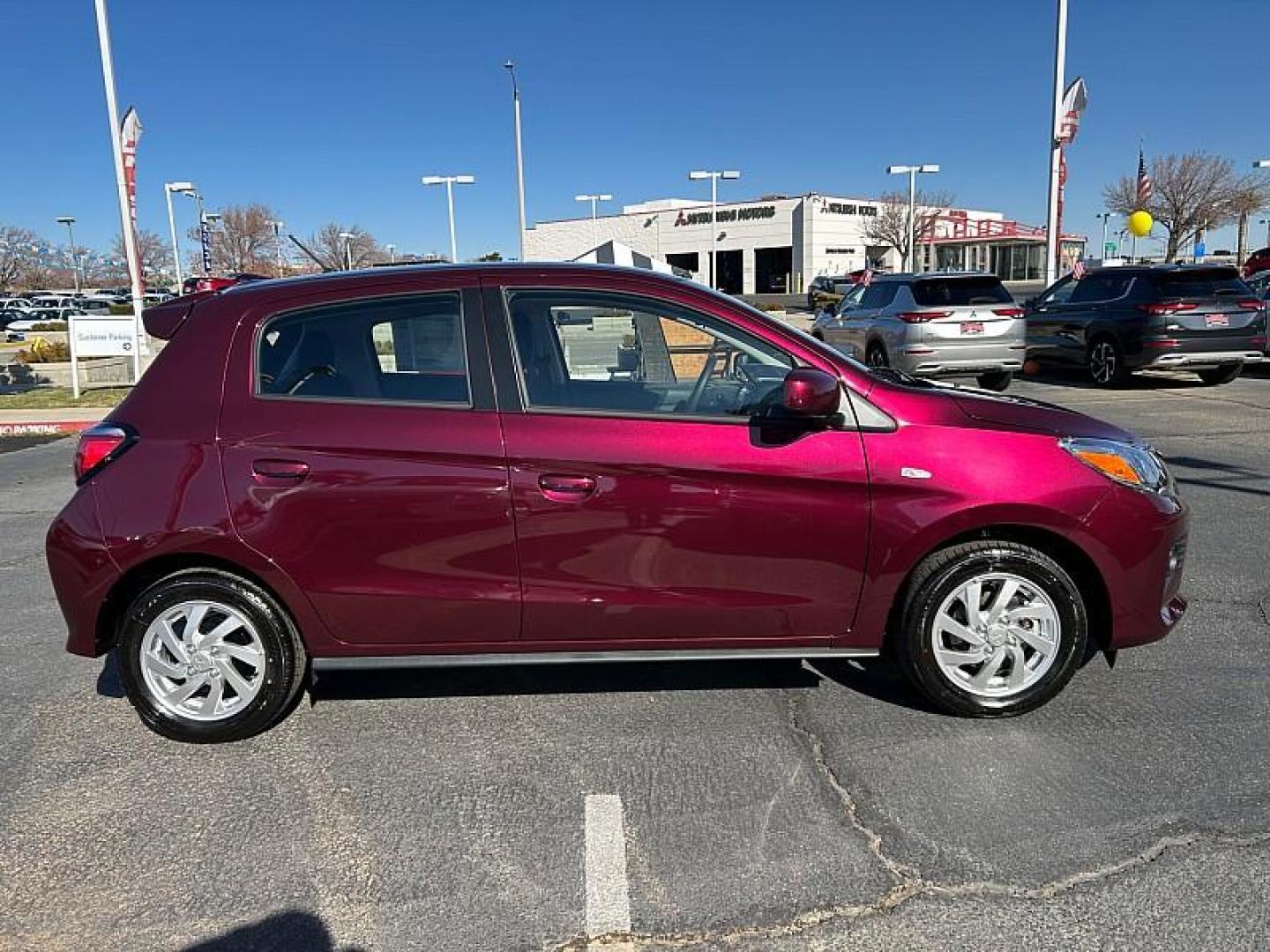 2024 WINE RED MITSUBISHI MIRAGE (ML32AUHJXRH) , located at 412 Auto Vista Drive, Palmdale, 93551, (661) 945-0620, 34.592636, -118.136681 - Photo#7