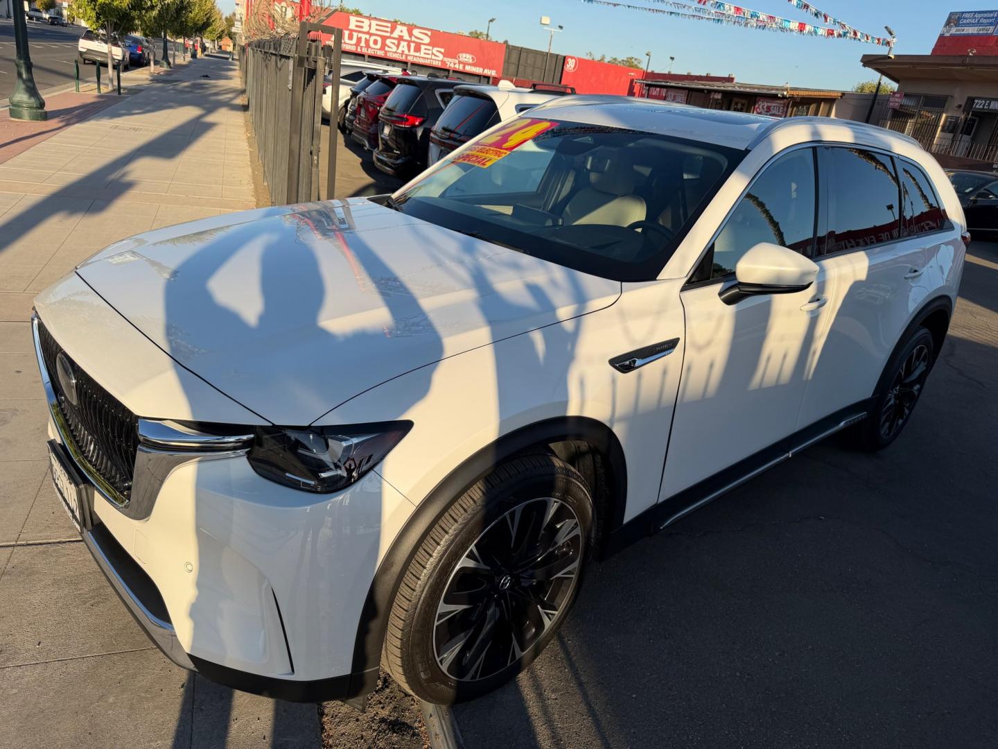 2024 Mazda CX-90 Premium (JM3KKDHA7R1) with an 3.3L V6 DOHC 24V HYBRID engine, 8A transmission, located at 744 E Miner Ave, Stockton, CA, 95202, (209) 944-5770, 37.956863, -121.282082- Photo#4