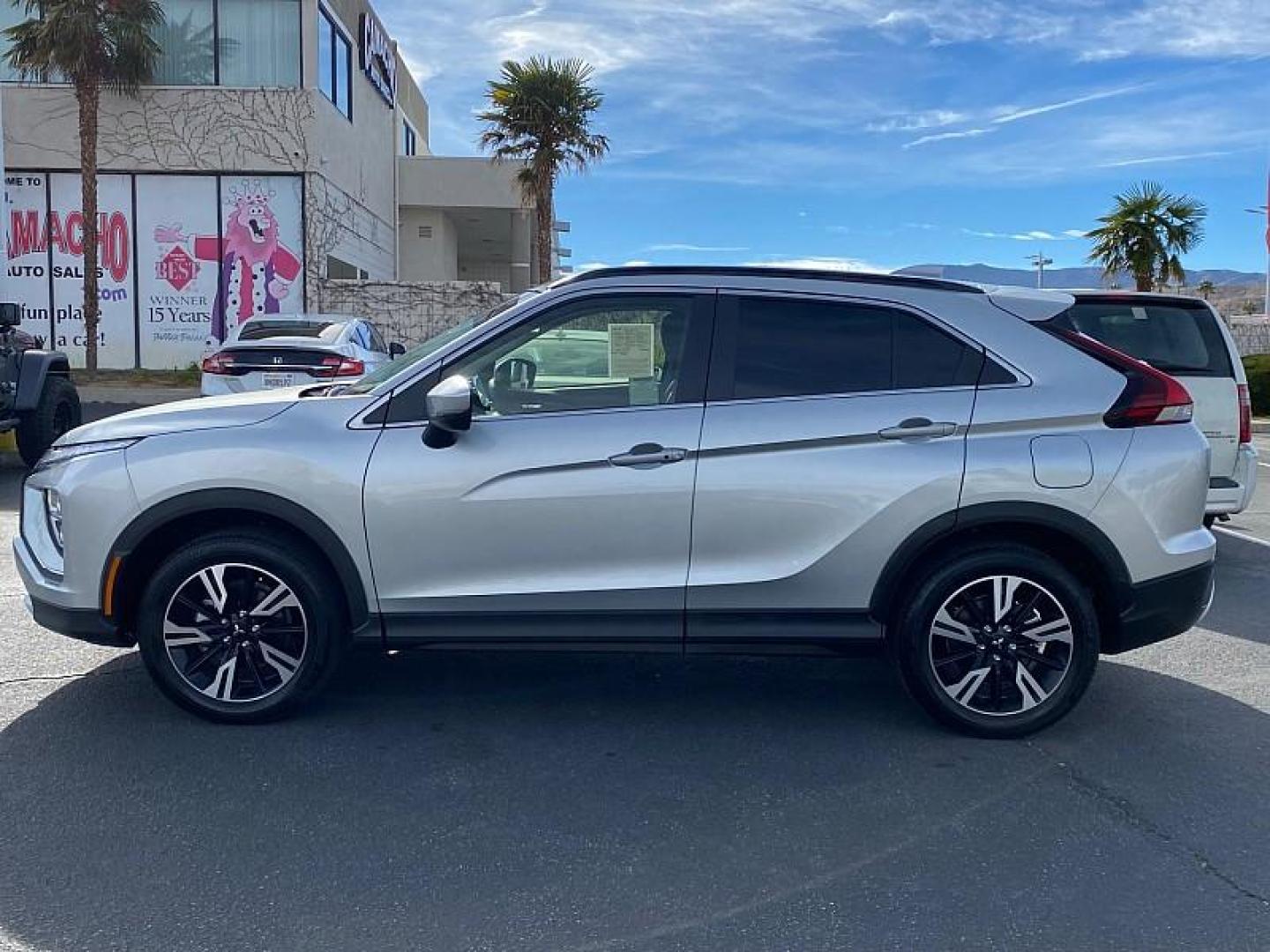 2024 SILVER Mitsubishi Eclipse Cross (JA4ATWAAXRZ) with an 4-Cyl Turbo 1.5 Liter engine, Automatic CVT transmission, located at 412 Auto Vista Drive, Palmdale, 93551, (661) 945-0620, 34.592636, -118.136681 - Photo#3