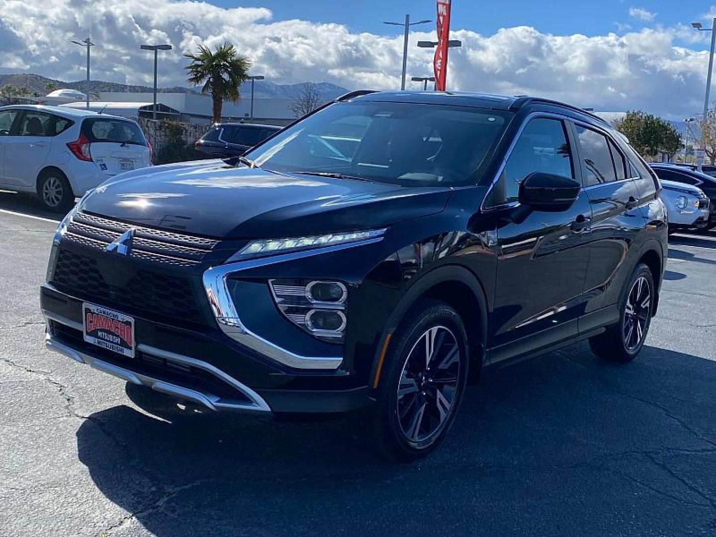 2024 BLACK Mitsubishi Eclipse Cross (JA4ATWAA1RZ) with an 4-Cyl Turbo 1.5 Liter engine, Automatic CVT transmission, located at 412 Auto Vista Drive, Palmdale, 93551, (661) 945-0620, 34.592636, -118.136681 - Photo#2