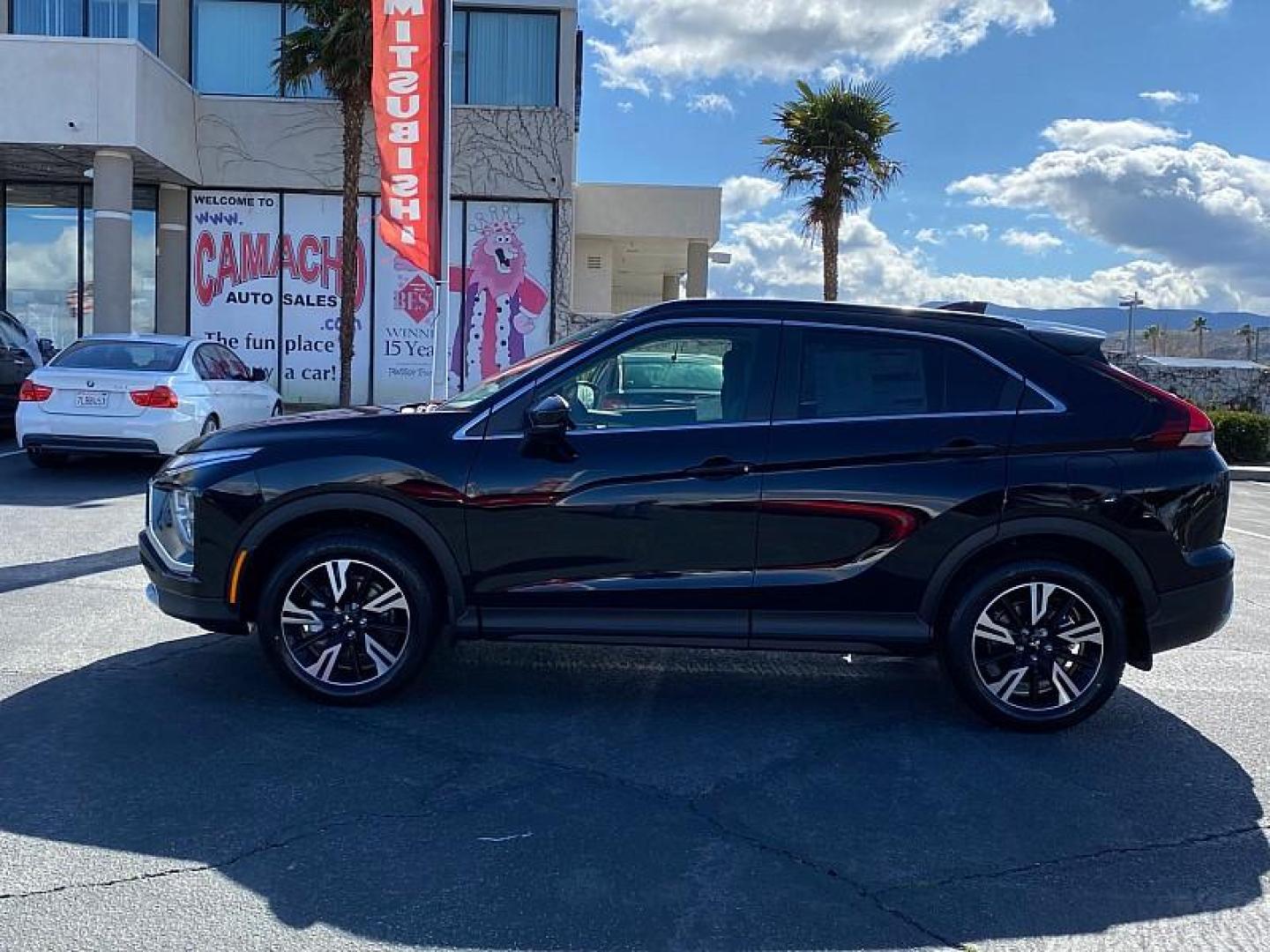 2024 BLACK Mitsubishi Eclipse Cross (JA4ATWAA1RZ) with an 4-Cyl Turbo 1.5 Liter engine, Automatic CVT transmission, located at 412 Auto Vista Drive, Palmdale, 93551, (661) 945-0620, 34.592636, -118.136681 - Photo#3