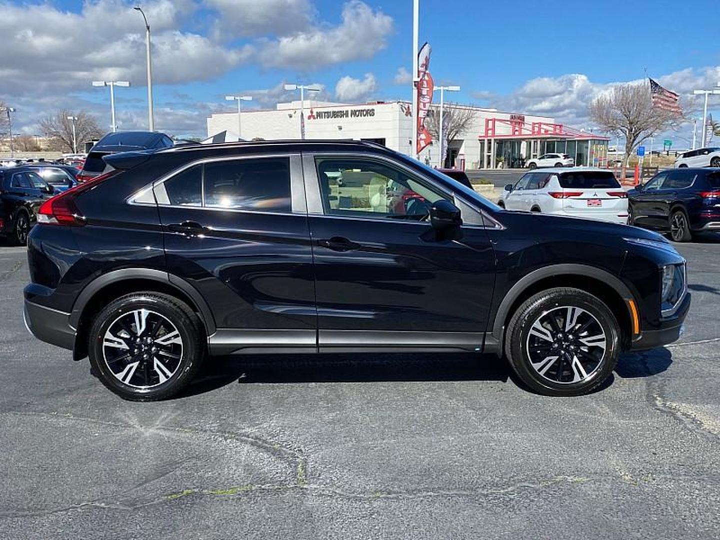 2024 BLACK Mitsubishi Eclipse Cross (JA4ATWAA1RZ) with an 4-Cyl Turbo 1.5 Liter engine, Automatic CVT transmission, located at 412 Auto Vista Drive, Palmdale, 93551, (661) 945-0620, 34.592636, -118.136681 - Photo#7