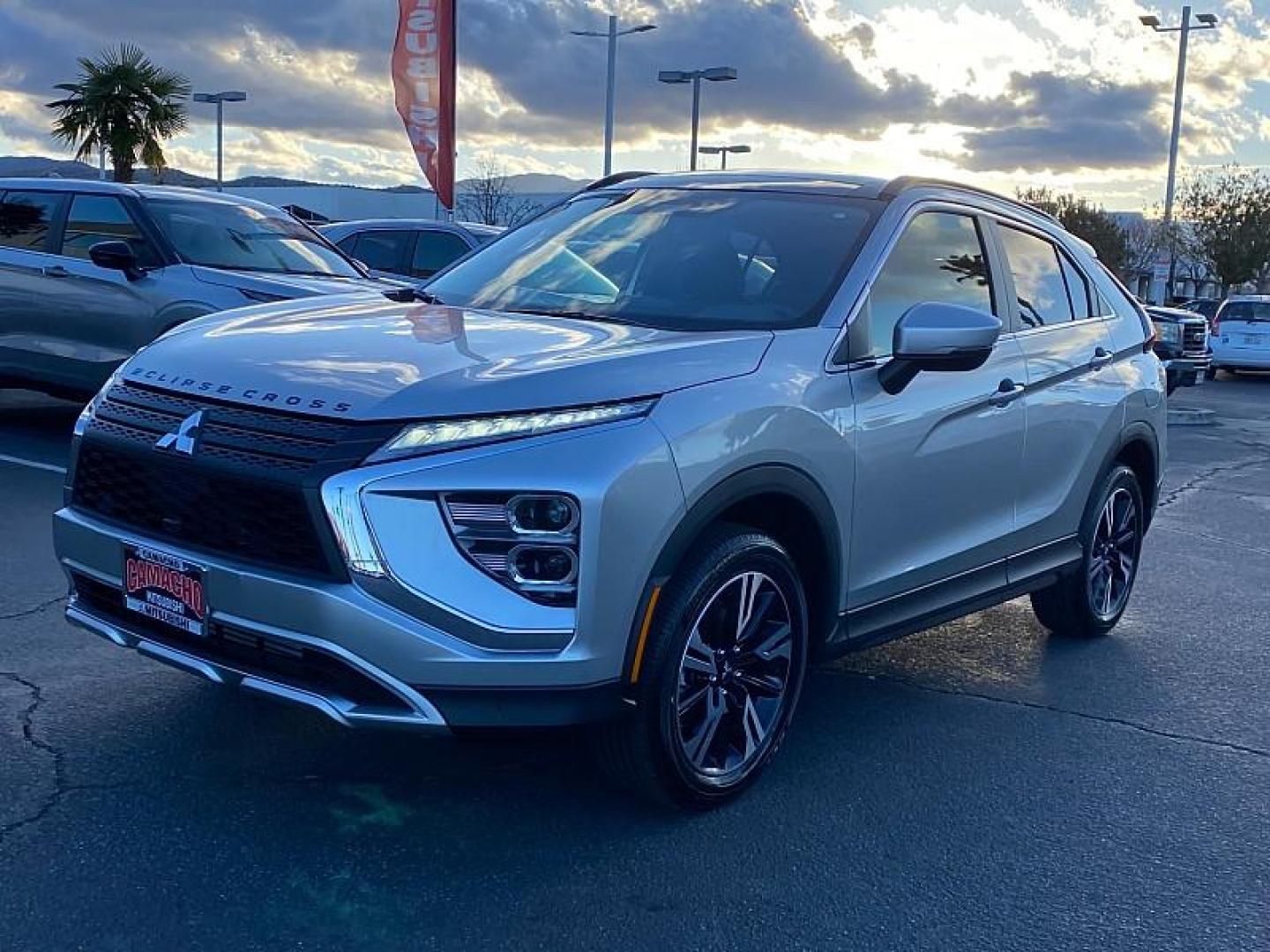 2024 SILVER Mitsubishi Eclipse Cross (JA4ATWAA0RZ) with an 4-Cyl Turbo 1.5 Liter engine, Automatic CVT transmission, located at 412 Auto Vista Drive, Palmdale, 93551, (661) 945-0620, 34.592636, -118.136681 - Photo#2