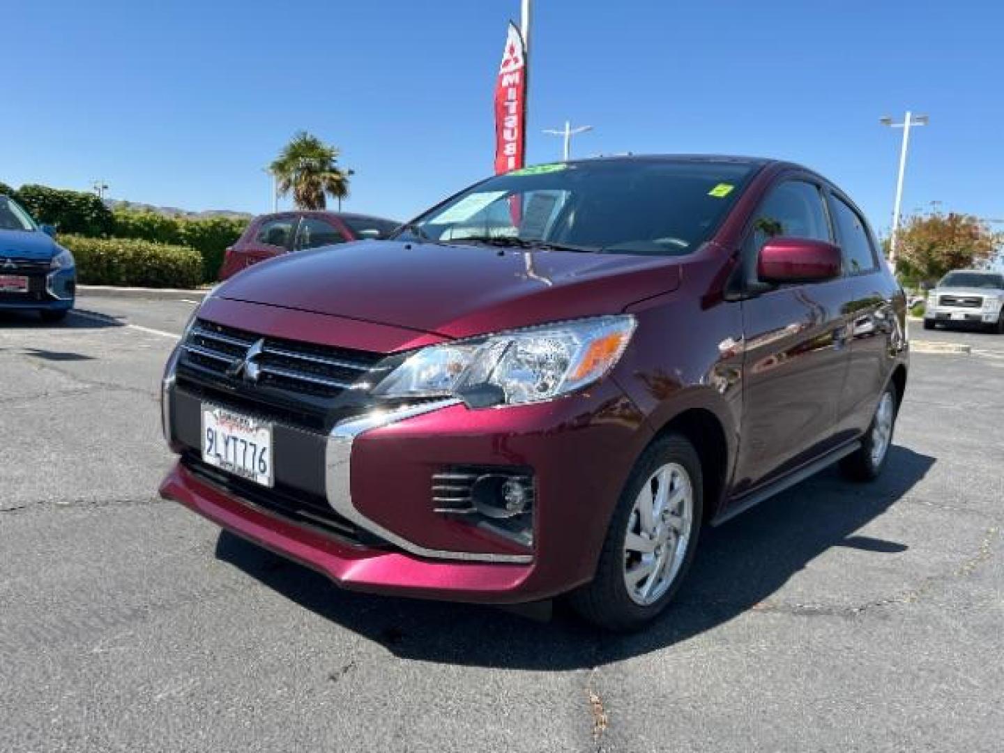 2024 RED Mitsubishi Mirage (ML32AUHJ0RH) with an 3-Cyl 1.2 Liter engine, Automatic CVT transmission, located at 412 Auto Vista Drive, Palmdale, 93551, (661) 945-0620, 34.592636, -118.136681 - Photo#3