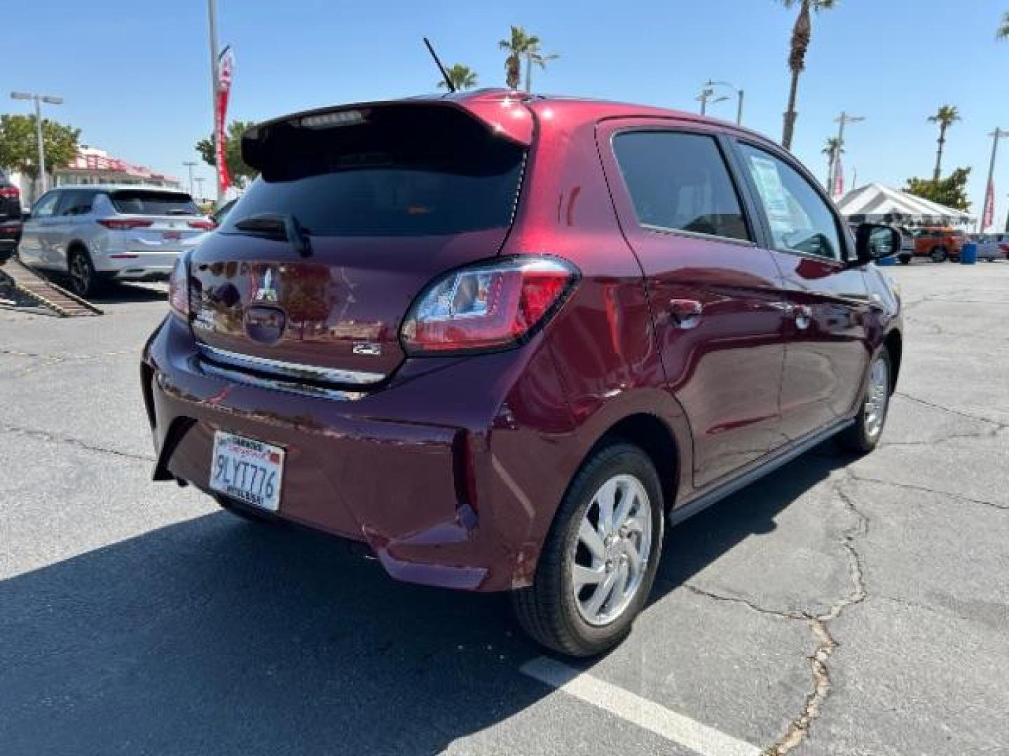 2024 RED Mitsubishi Mirage (ML32AUHJ0RH) with an 3-Cyl 1.2 Liter engine, Automatic CVT transmission, located at 412 Auto Vista Drive, Palmdale, 93551, (661) 945-0620, 34.592636, -118.136681 - Photo#5